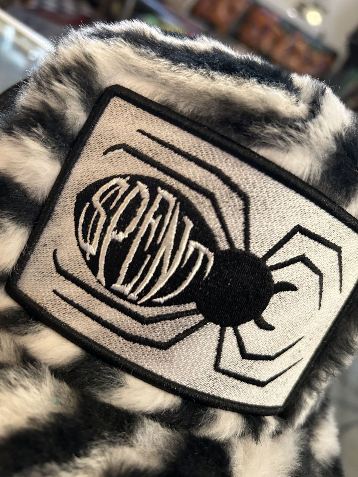 Other Fuzzy Zebra Print Trucker hat Size ONE SIZE - 2 Thumbnail