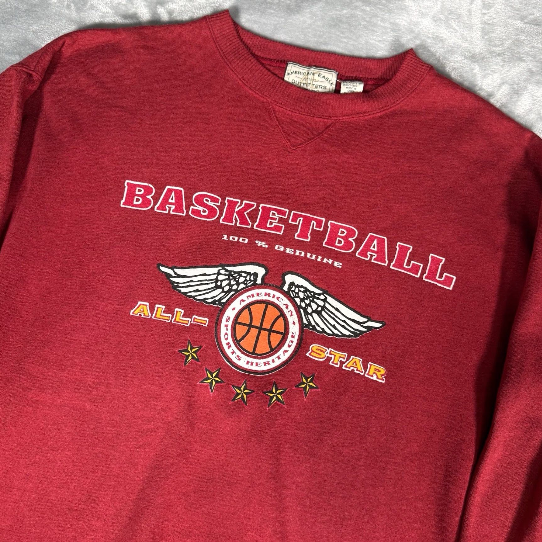American Eagle Outfitters VINTAGE American Eagle Sweatshirt Mens XL Oversized Red Sweatshirt Size US XL / EU 56 / 4 - 2 Thumbnail