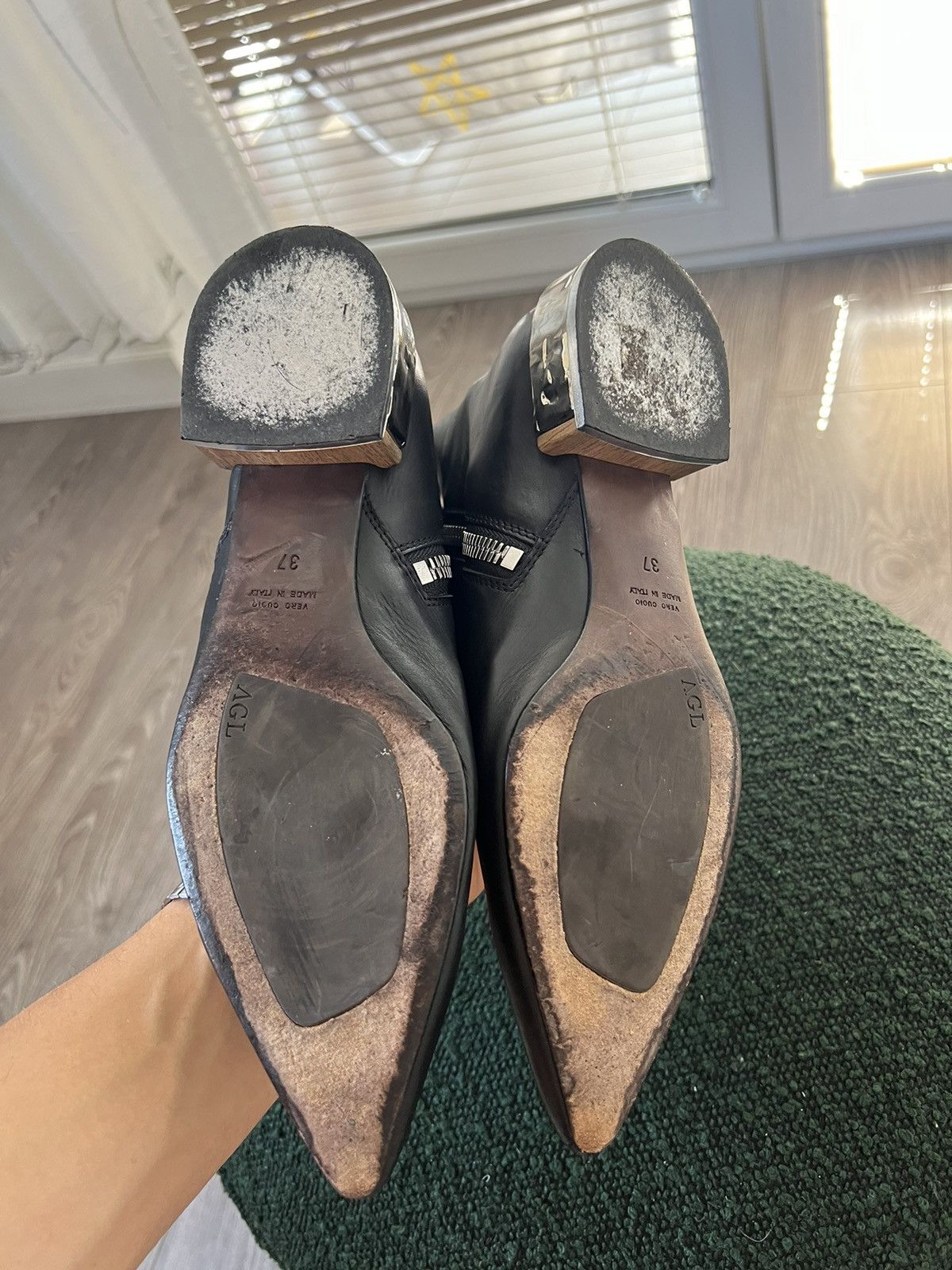 AGL × Designer ‼️Designer AGL Vero Cuoio Made in Italy NWT Pointed Toe Boots Size US 7 / IT 37 - 14 Thumbnail