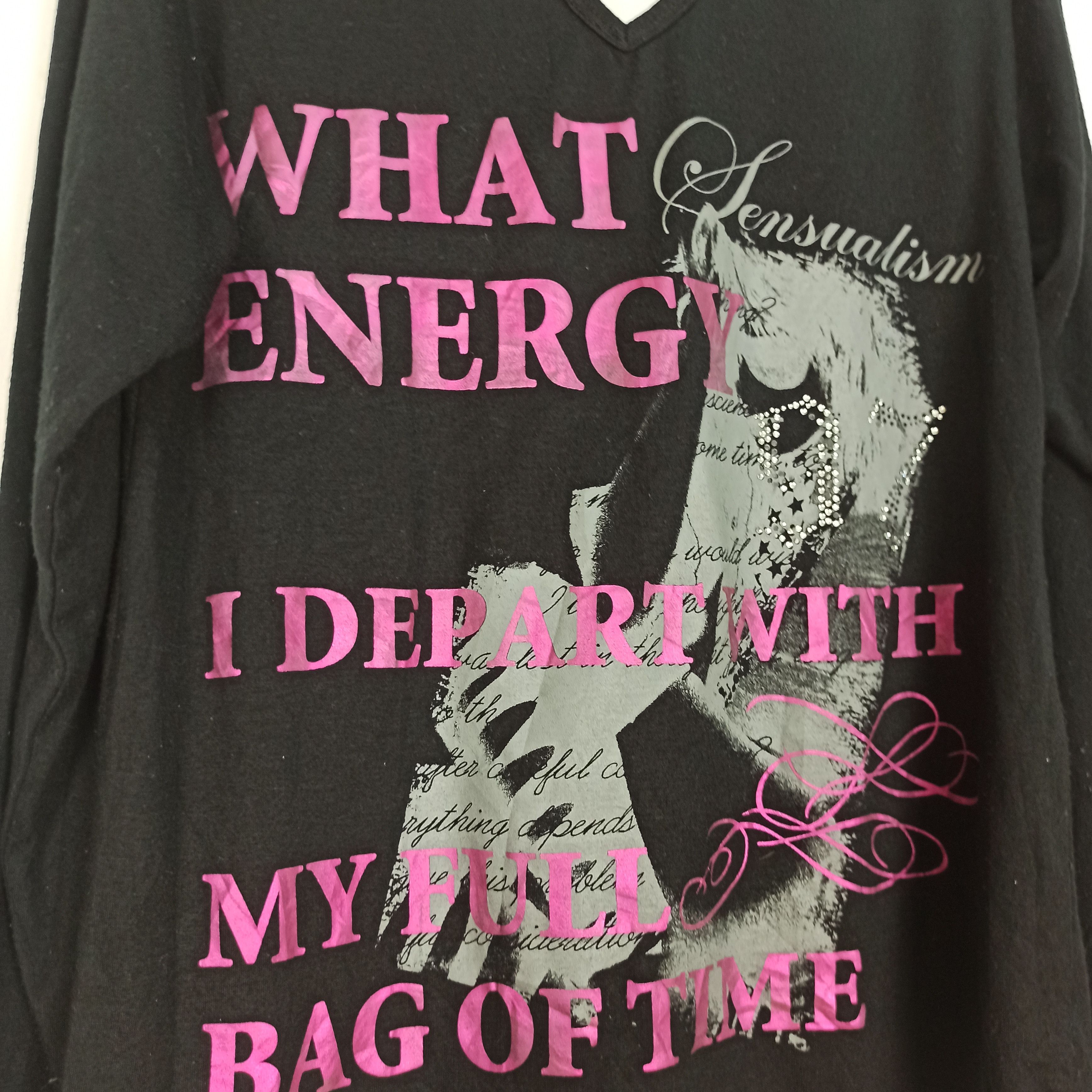 Hysteric Glamour Japanese Brand Style Poem|LGB|HG|Ifsixwasnine Long Sleeve T Size M / US 6-8 / IT 42-44 - 3 Thumbnail