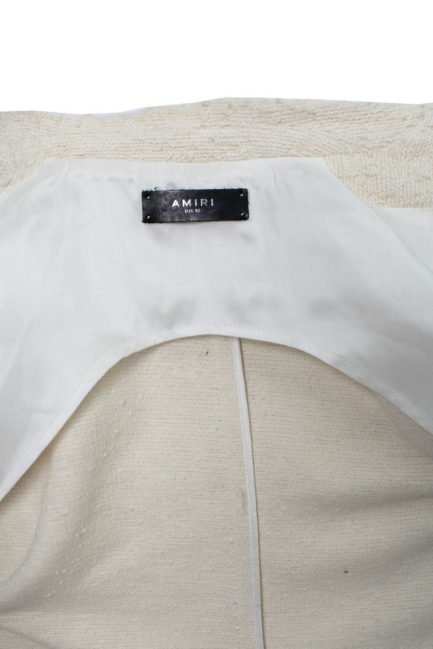 Amiri Amiri, white boucle blazer Size 52R - 10 Thumbnail
