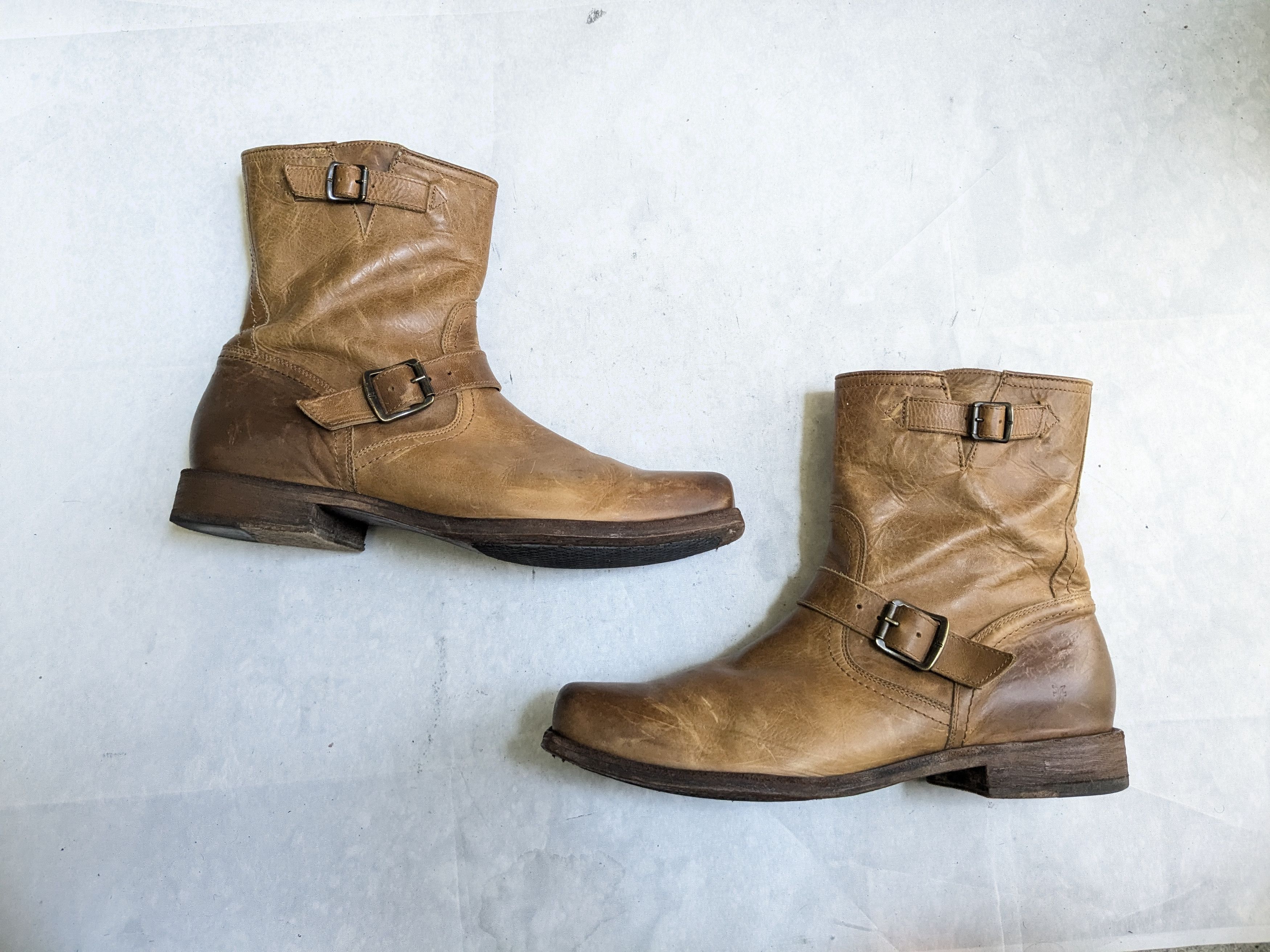 Frye Frye Engineer Boots Brown Leather 11.5 Motorcycle Biker Size US 11.5 / EU 44-45 - 1 Thumbnail