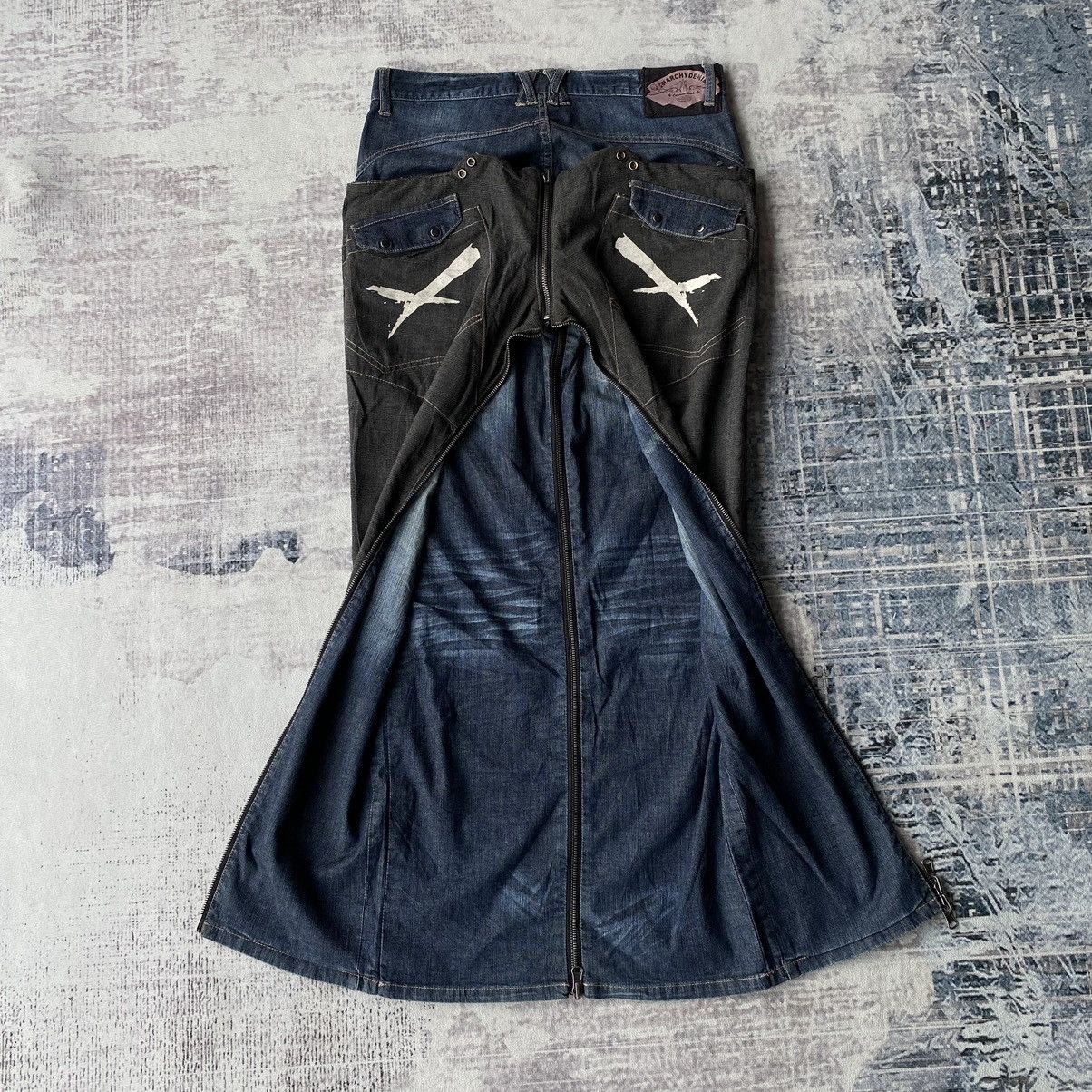 If Six Was Nine × Le Grande Bleu (L.G.B.) × PPFM PPFM Anarchy 3 Way Styles Punk Denim Size US 32 / EU 48 - 2 Thumbnail