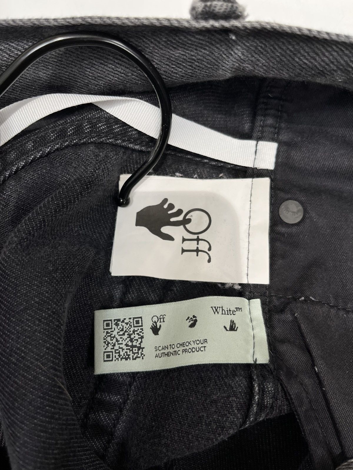 Off-White Off-White Denim Logo Jeans Black Size US 30 / EU 46 - 4 Thumbnail