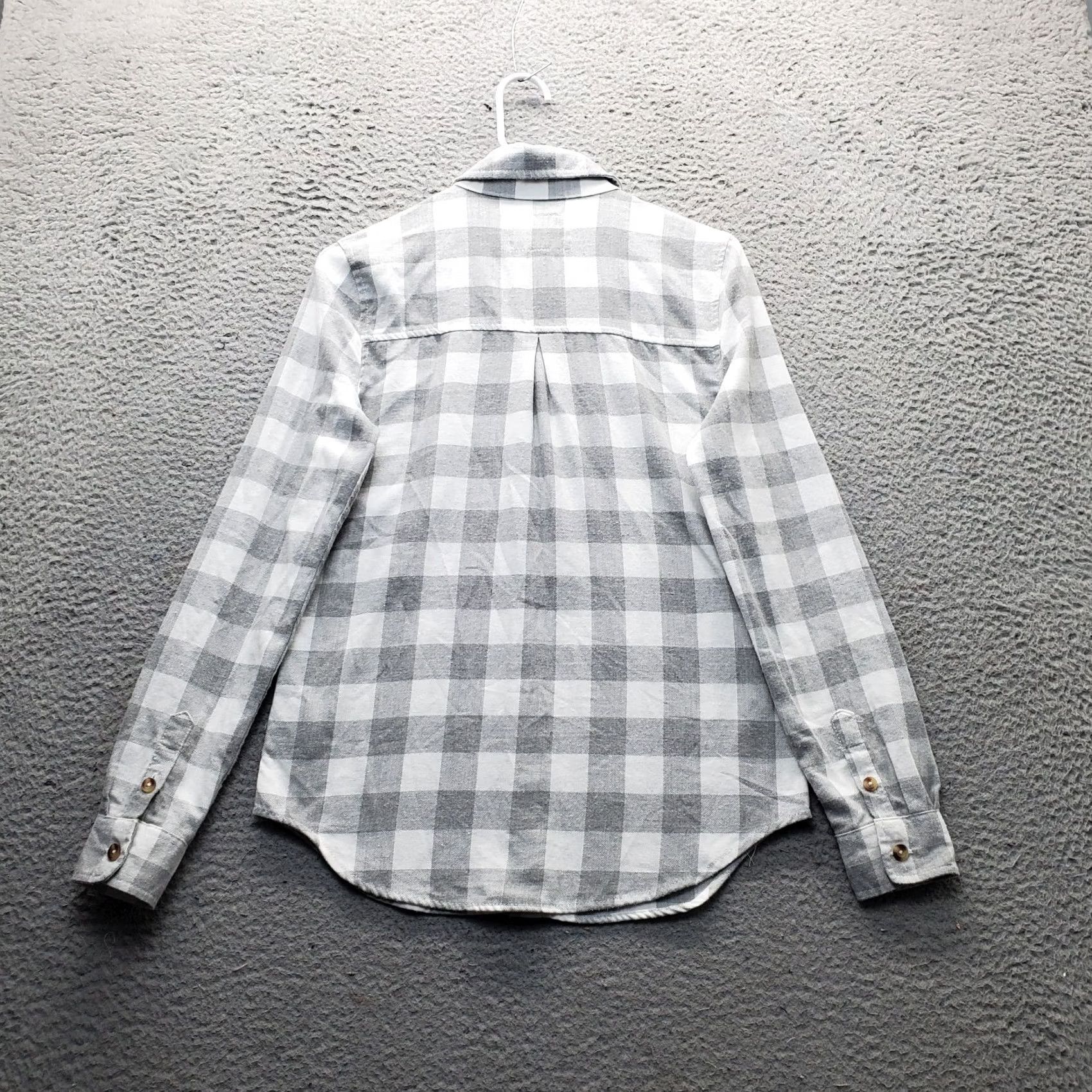 Aeropostale AEROPOSTALE Shirt Womens XS Multicolor Plaid Flannel Long Sleeve Collared Button Up Size XS / US 0-2 / IT 36-38 - 2 Thumbnail