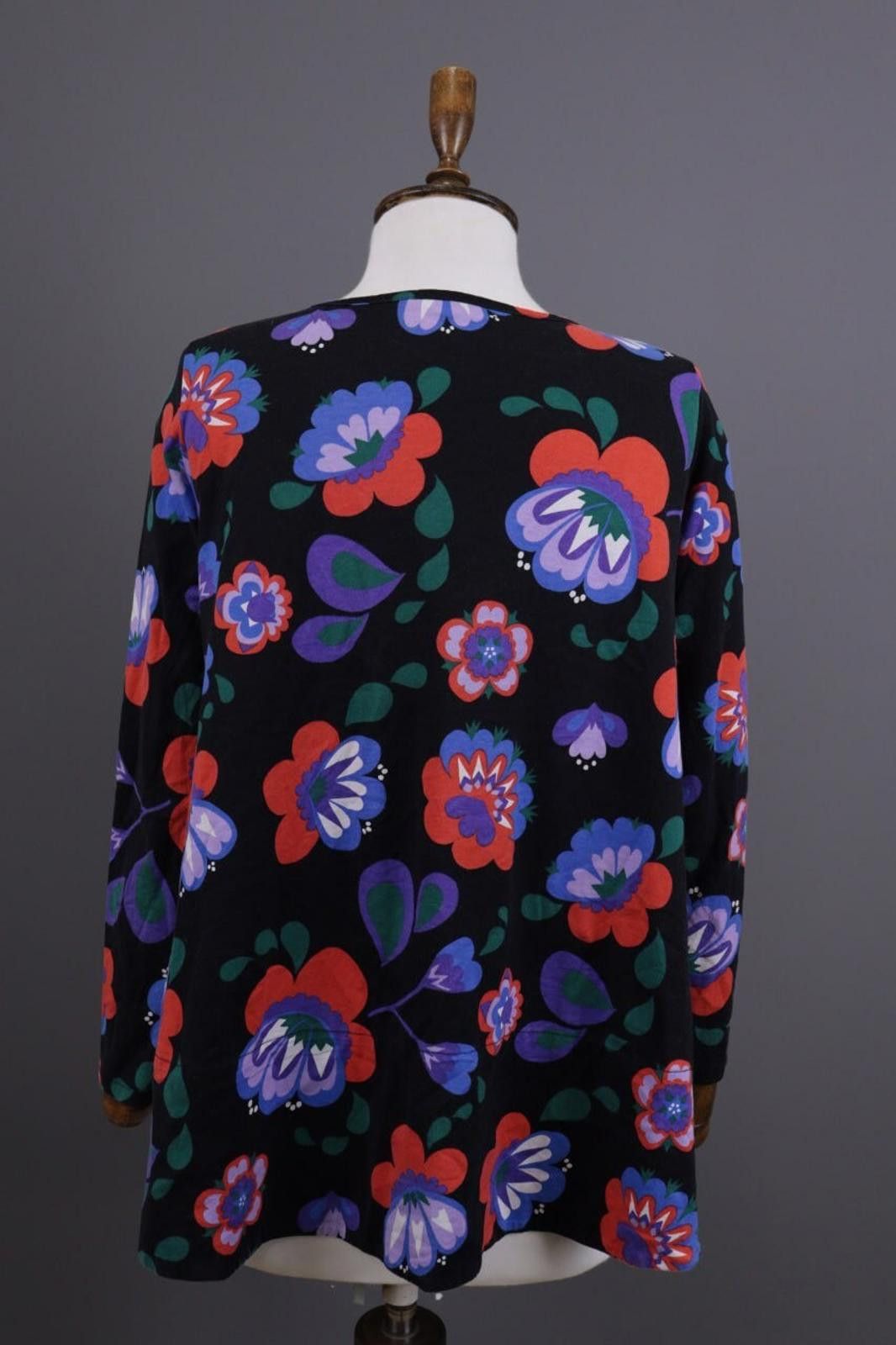Marimekko Marimekko Mukkamauija Black Blouse Shirt Size XS Size XS / US 0-2 / IT 36-38 - 10 Thumbnail
