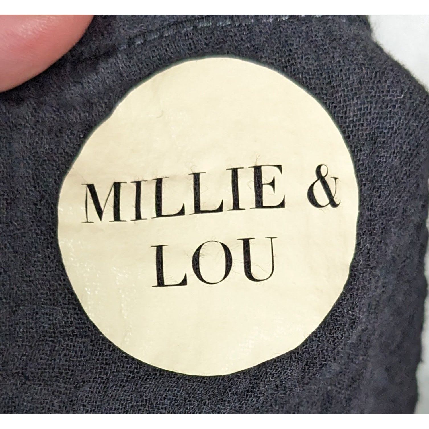Other Millie & Lou Black Cropped Tee With White Hand Print Size XL / US 12-14 / IT 48-50 - 3 Thumbnail