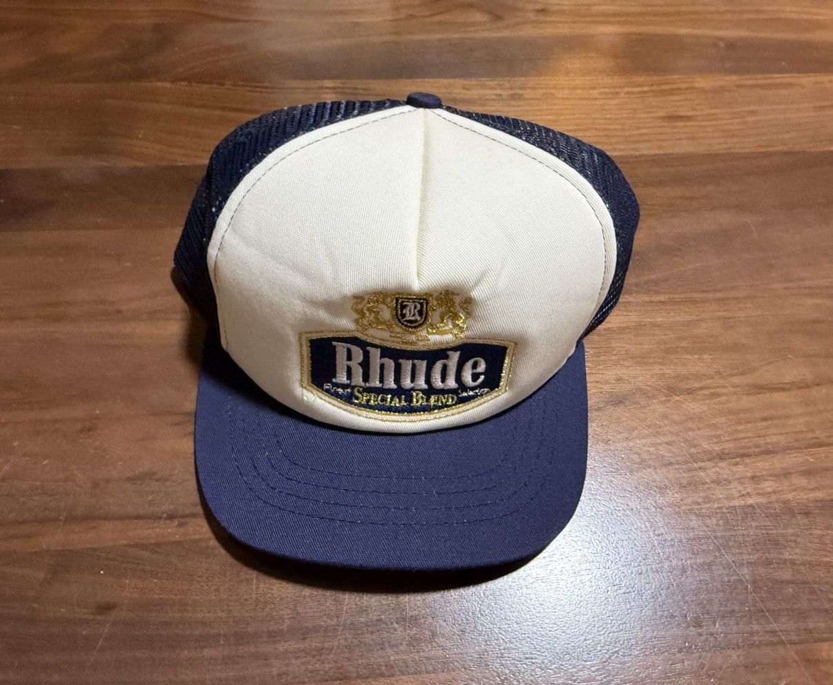 Rhude Rhude Special-Blend Trucker Cap SnapBack Hat Navy Off-white Size ONE SIZE - 4 Thumbnail