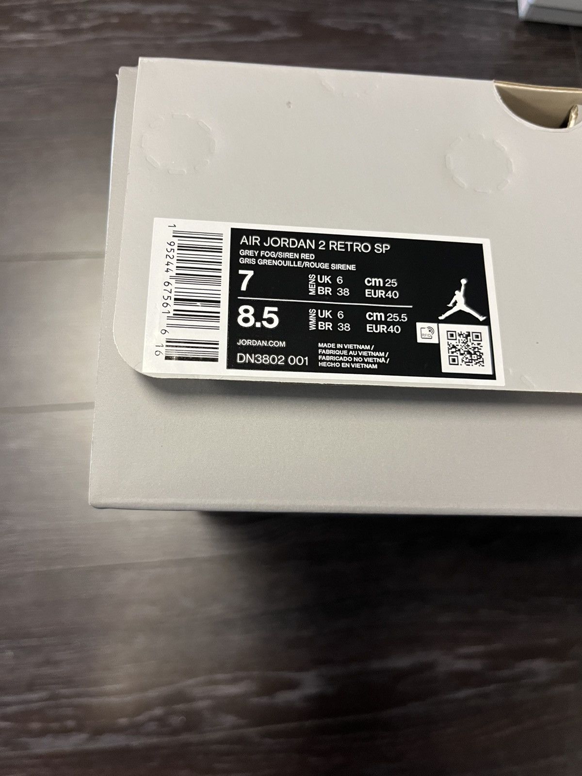 Jordan Brand × Union LA Air Jordan 2 Retro SP Union Grey Fog Size US 7 / EU 40 - 7 Thumbnail
