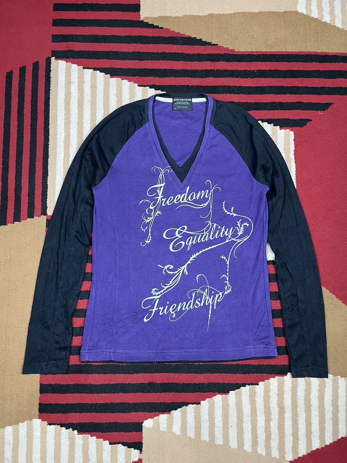 Nicole Club Y2k Style Japanese Brand Nicole Club For Men Longsleeve Size US S / EU 44-46 / 1 - 1 Thumbnail