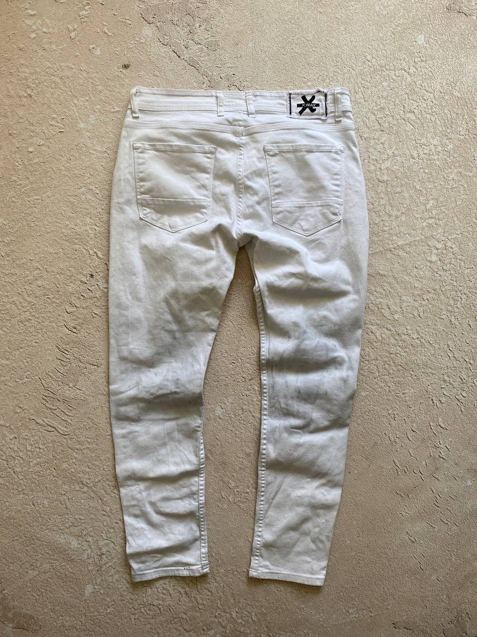 Japanese Brand Dirty pants Faded Crash denim thrashed y2k distressed jeans Size US 30 / EU 46 - 7 Thumbnail