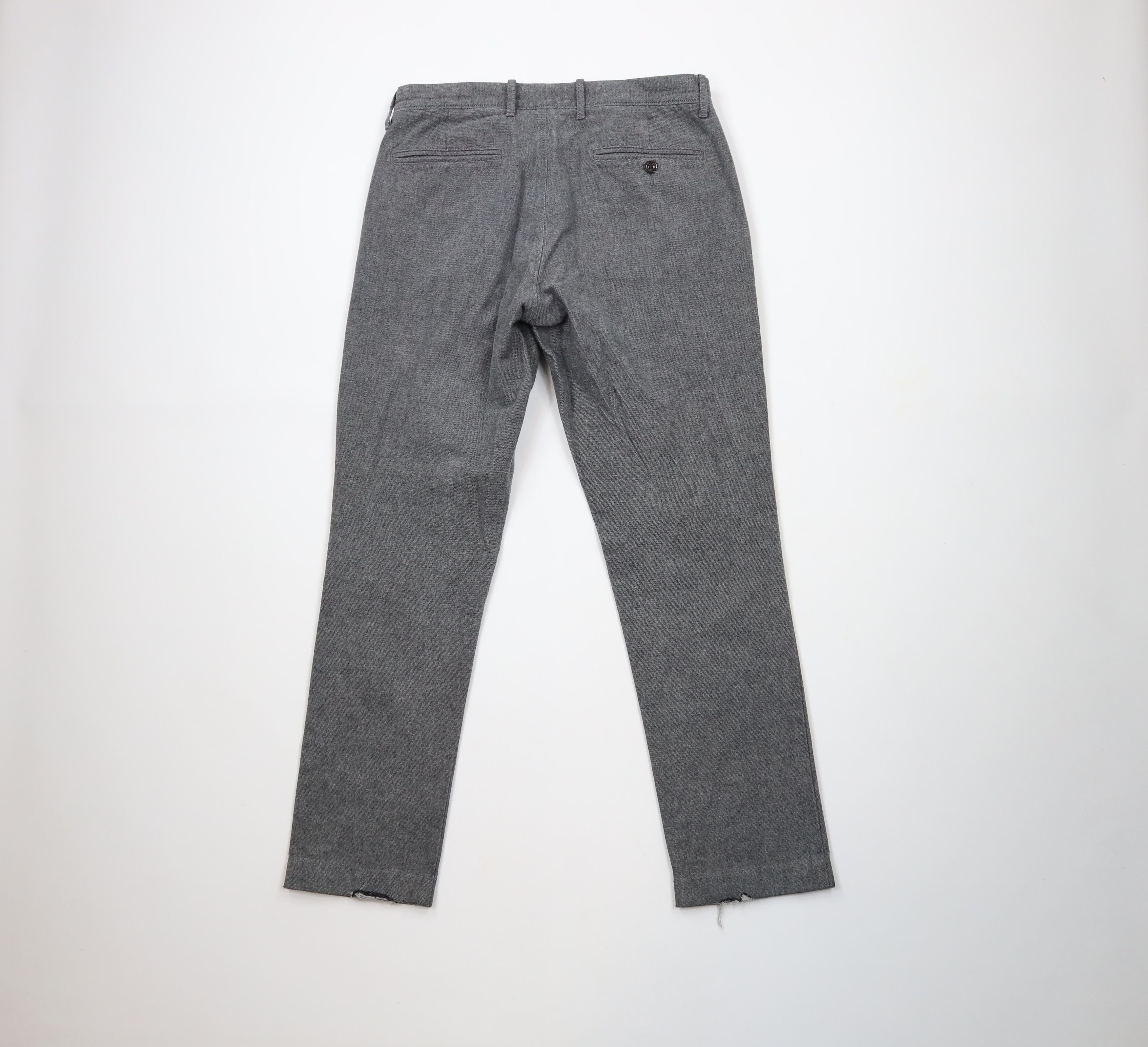 J.Crew × Vintage J Crew 770 Brushed Twill Straight Leg Chino Pants Gray Size US 30 / EU 46 - 6 Thumbnail