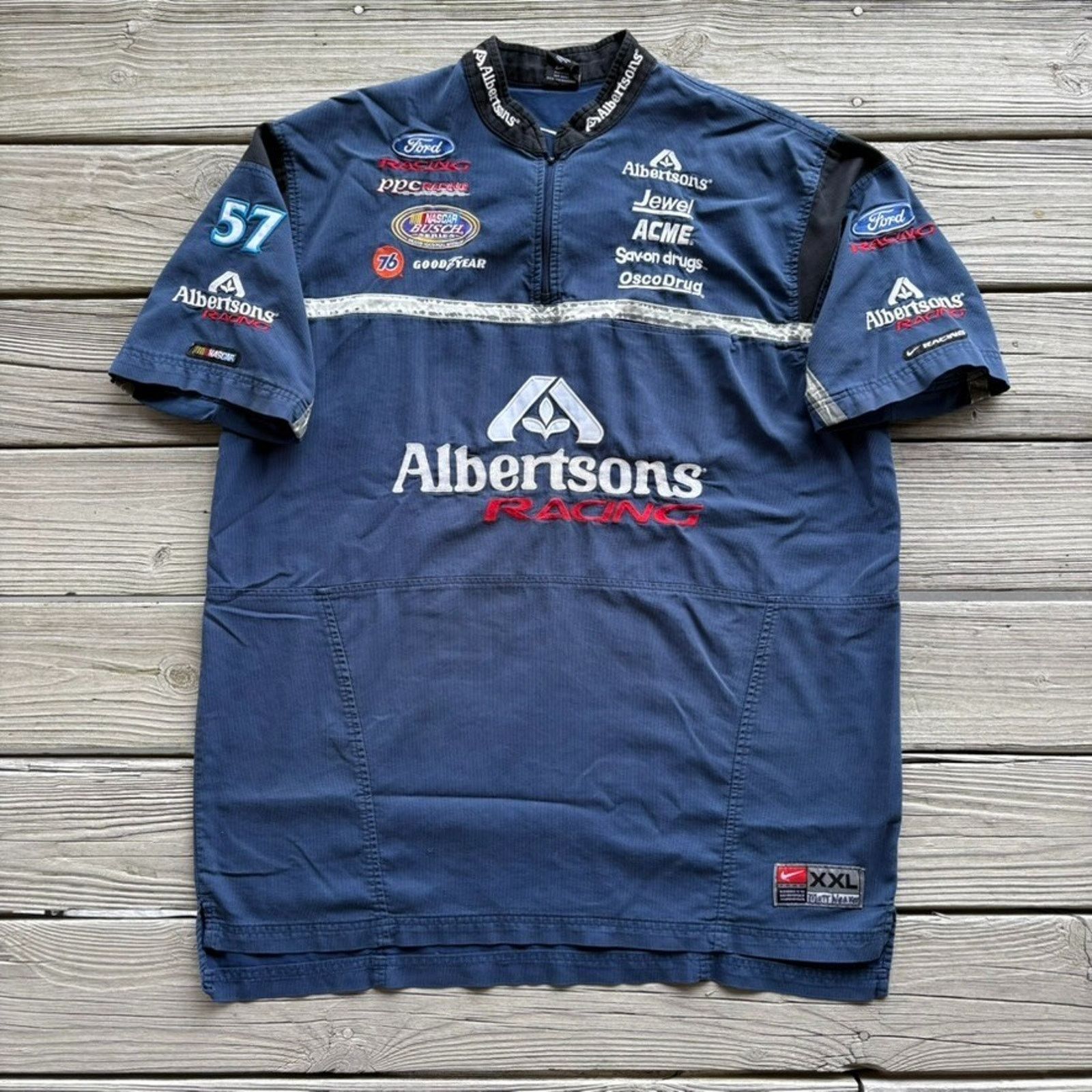 Nike × Vintage Nike Nascar Jason Keller Pit Crew Shirt Jersey Size XXL Size US XXL / EU 58 / 5 - 2 Thumbnail