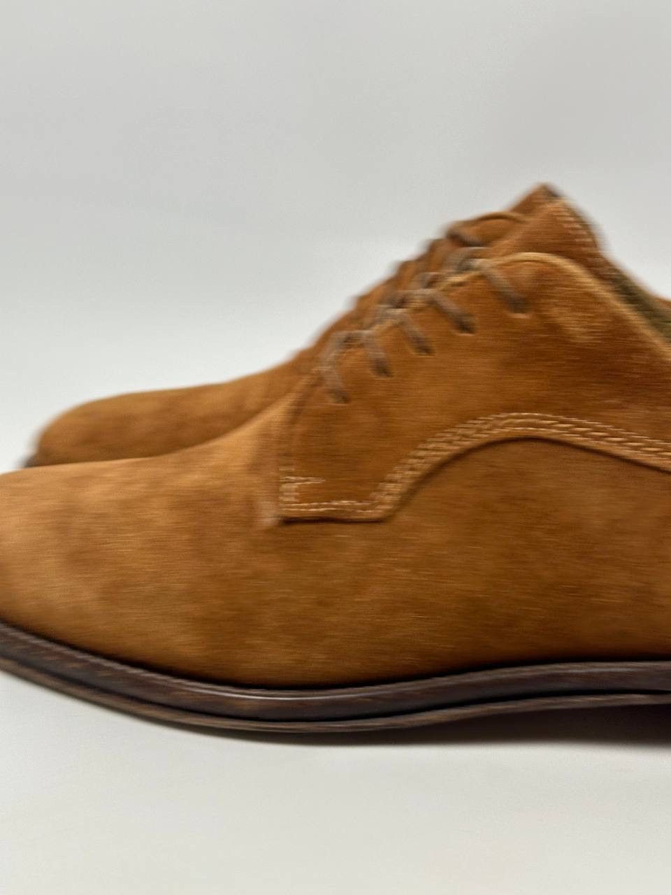 Corvari Brown Suede HandMade Italy Oxford Dress Shoes