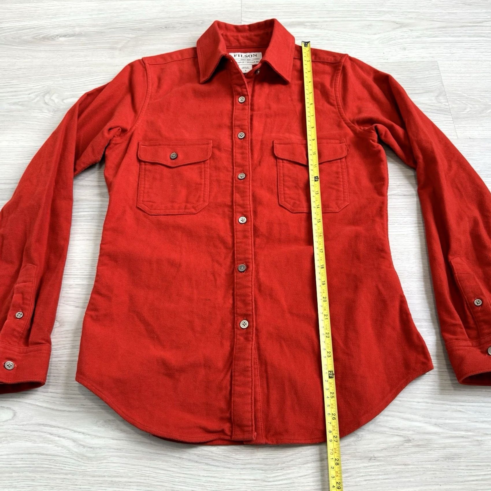 Filson VINTAGE Filson Shirt Burnt Orange Red Chamois Button Down Women's Size S Long Sleeve Size S / US 4 / IT 40 - 5 Thumbnail