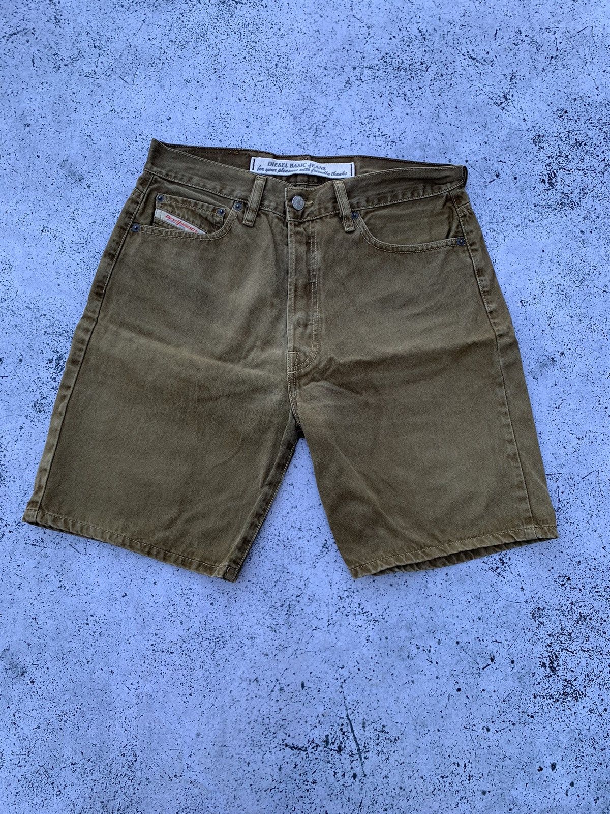 Diesel × Vintage Vintage Diesel Basic Jeans Shorts Brown Size US 31 - 1 Thumbnail