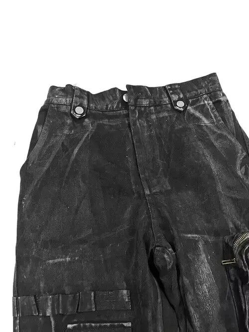 Japanese Brand × Jean Punk Rock Heavy Industrial Detachable Streamer Cargo Pants Size US 32 / EU 48 - 4 Thumbnail