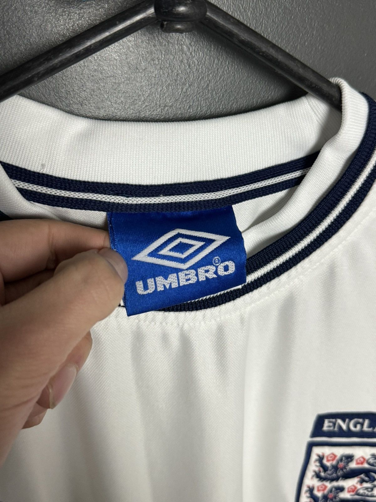 Umbro England National Team 99/01 Home Football Soccer Jersey Size US M / EU 48-50 / 2 - 13 Thumbnail