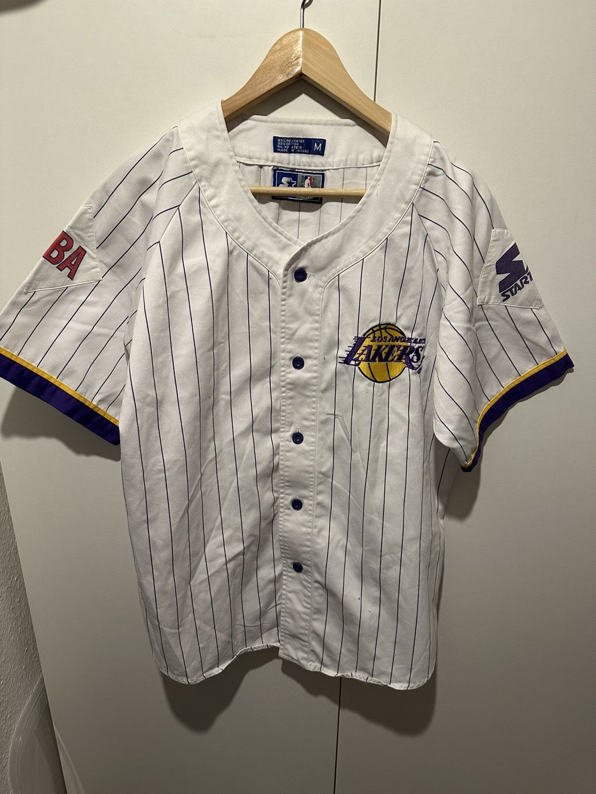 Starter Jersey Shirt Los Angeles Lakers Size M NBA Trikot