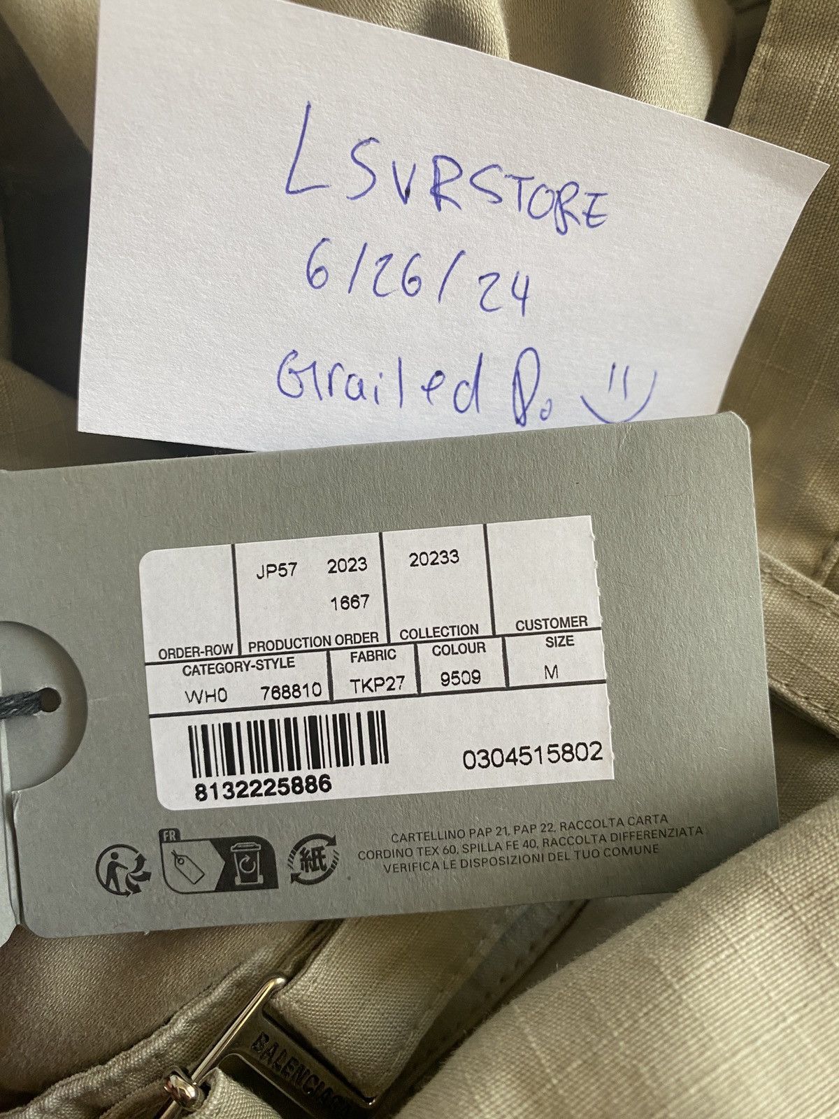 Balenciaga Balenciaga FW23 Flared Cargo Pant Beige Gently Used sz M Size US 32 / EU 48 - 8 Thumbnail