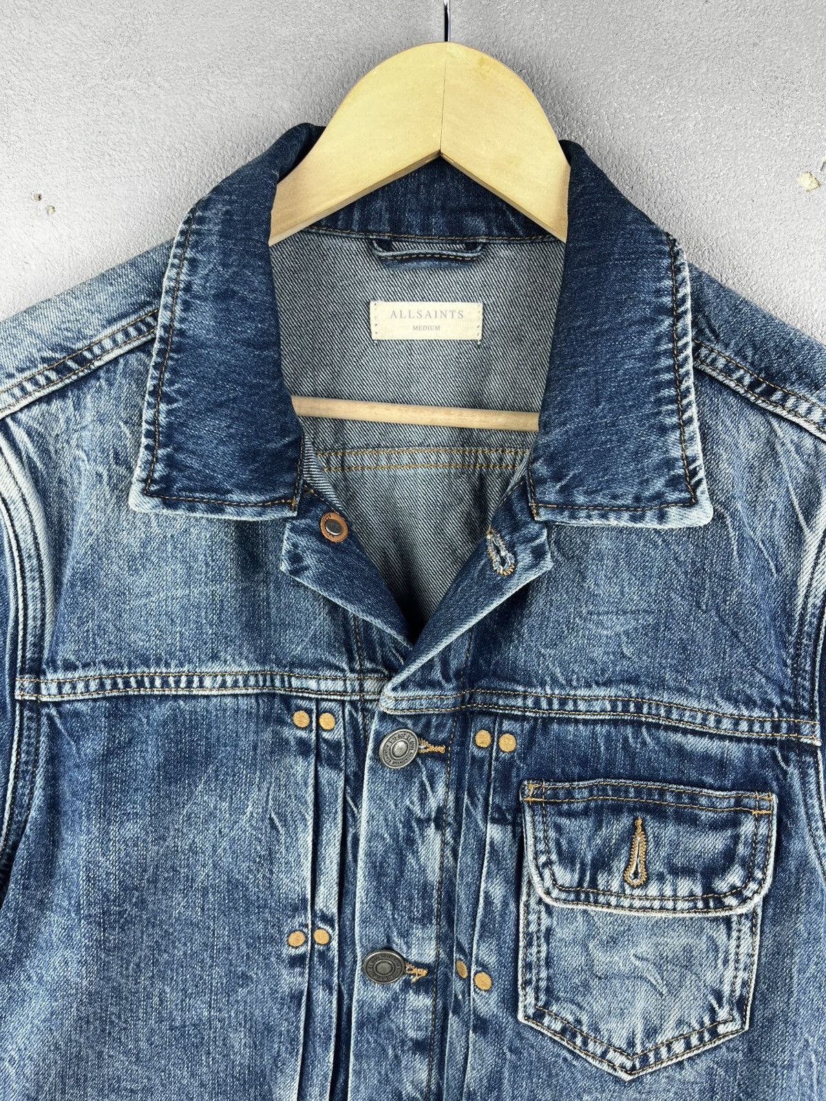Allsaints Allsaints denim distressed jacket Size US M / EU 48-50 / 2 - 8 Thumbnail