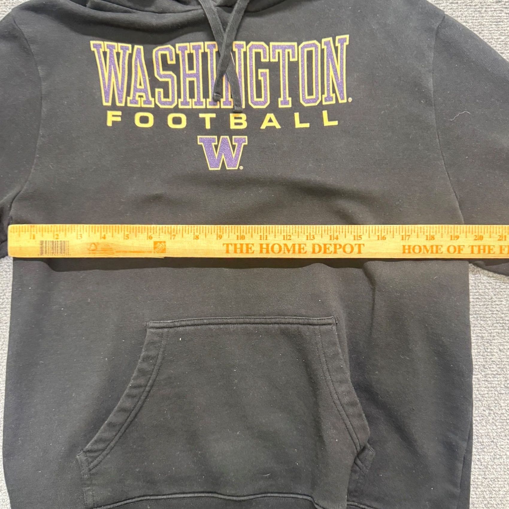 Vintage Fanatics Washington Huskies Hoodie Pullover Men L Black Football Distressed Fade Size US L / EU 52-54 / 3 - 5 Thumbnail