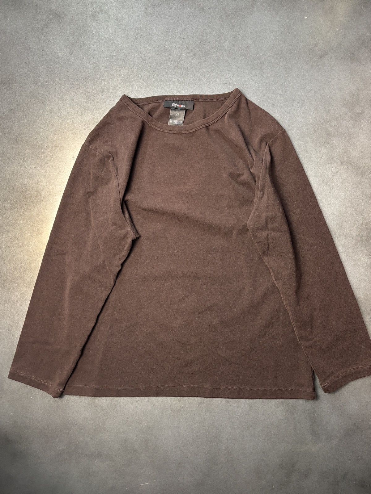 Style & Co × Vintage 2000s Vintage Longsleeve Shirt Stretch Womens Size L / US 10 / IT 46 - 2 Thumbnail