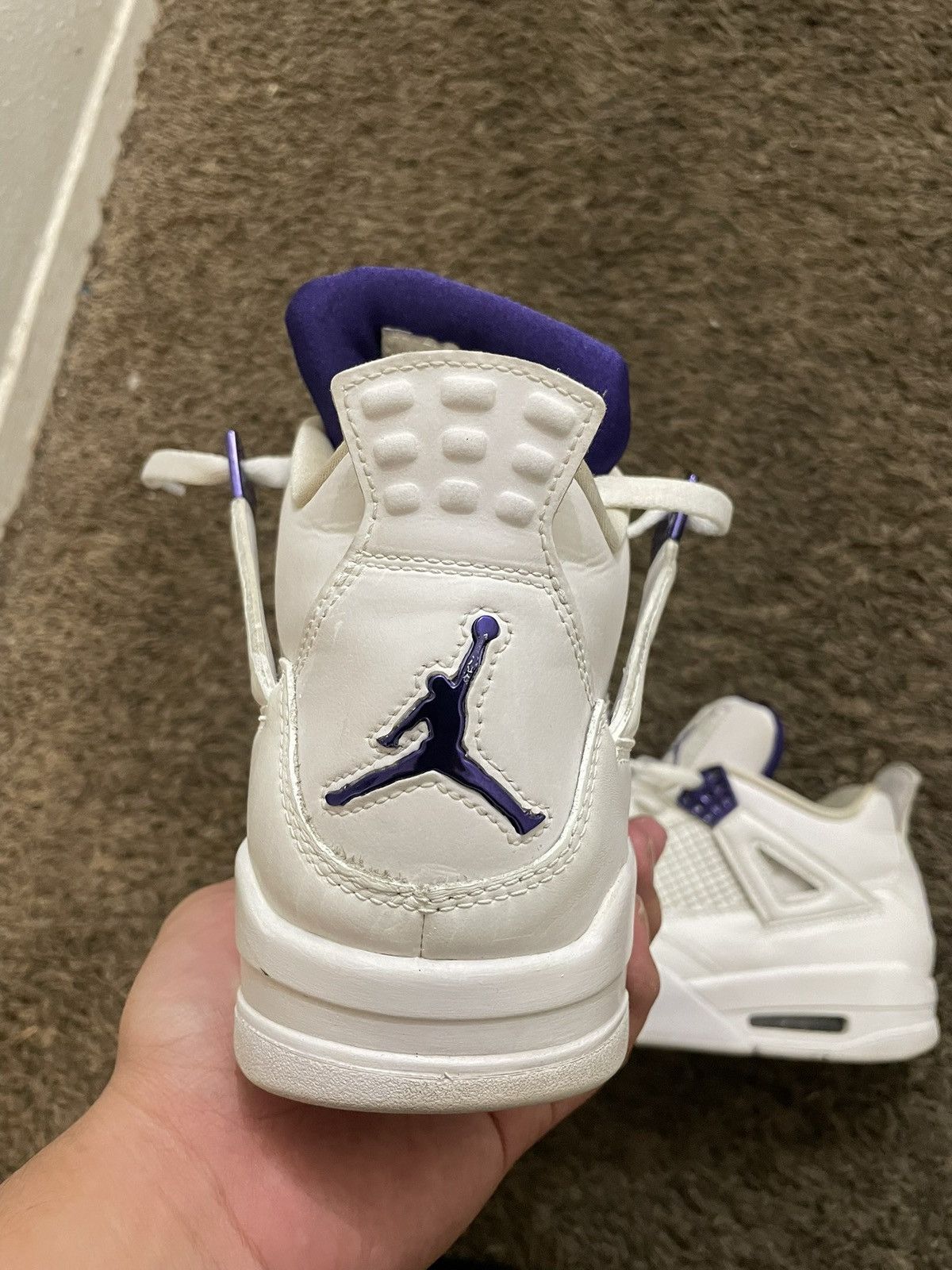 Jordan Brand Sz 9 Jordan 4 Purple Metallic Size US 9 / EU 42 - 6 Thumbnail