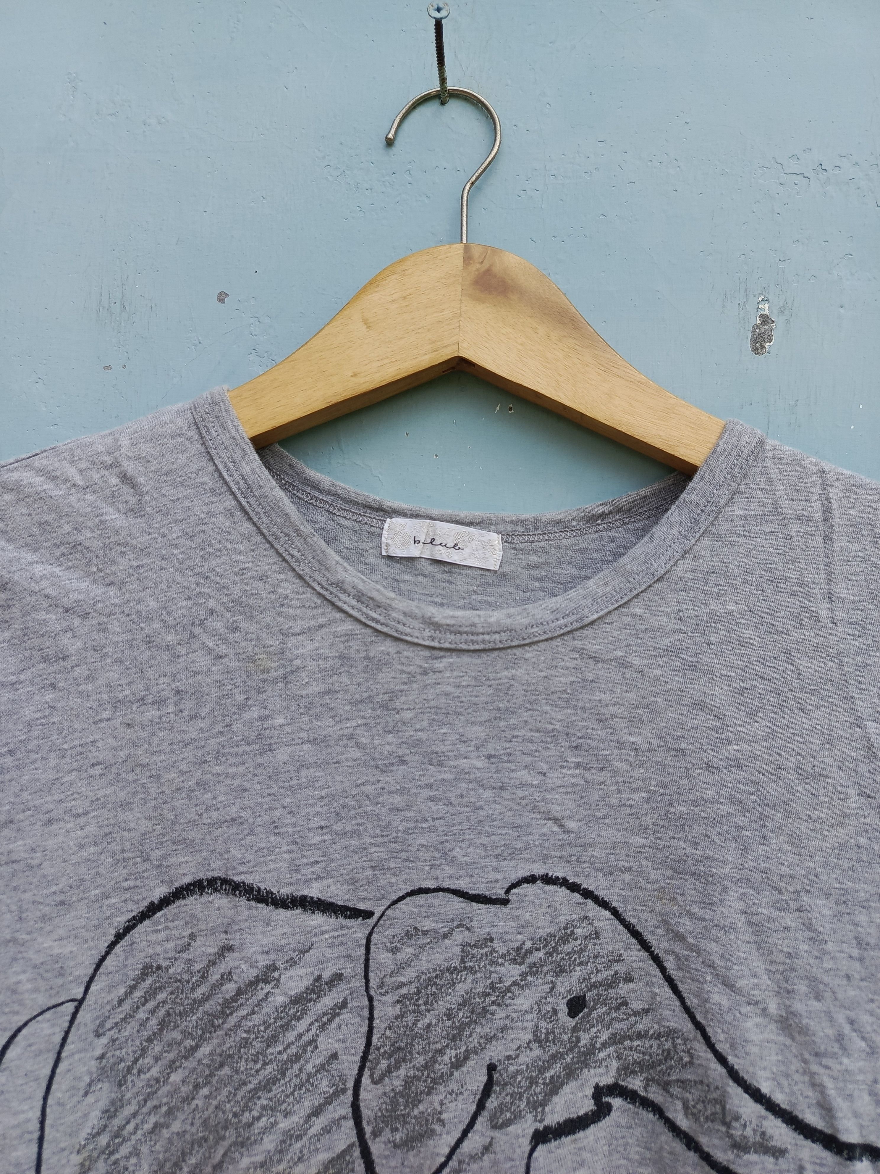 Japanese Brand B.club elephant print short sleeve t-shirts Size US S / EU 44-46 / 1 - 2 Thumbnail