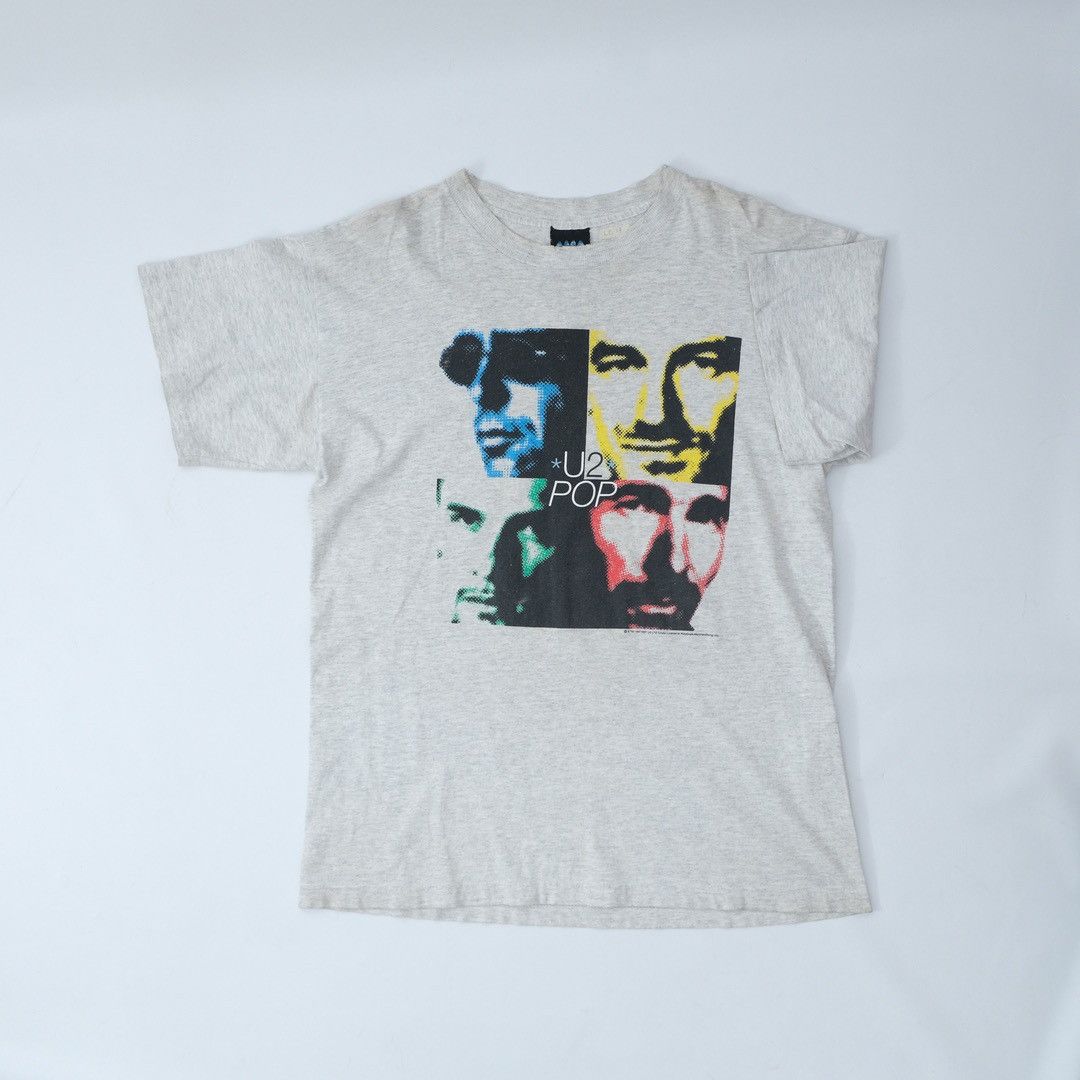 Vintage 1997 U2 Pop Mart Tour Grey Tee - Unisex Size US M / EU 48-50 / 2 - 2 Thumbnail