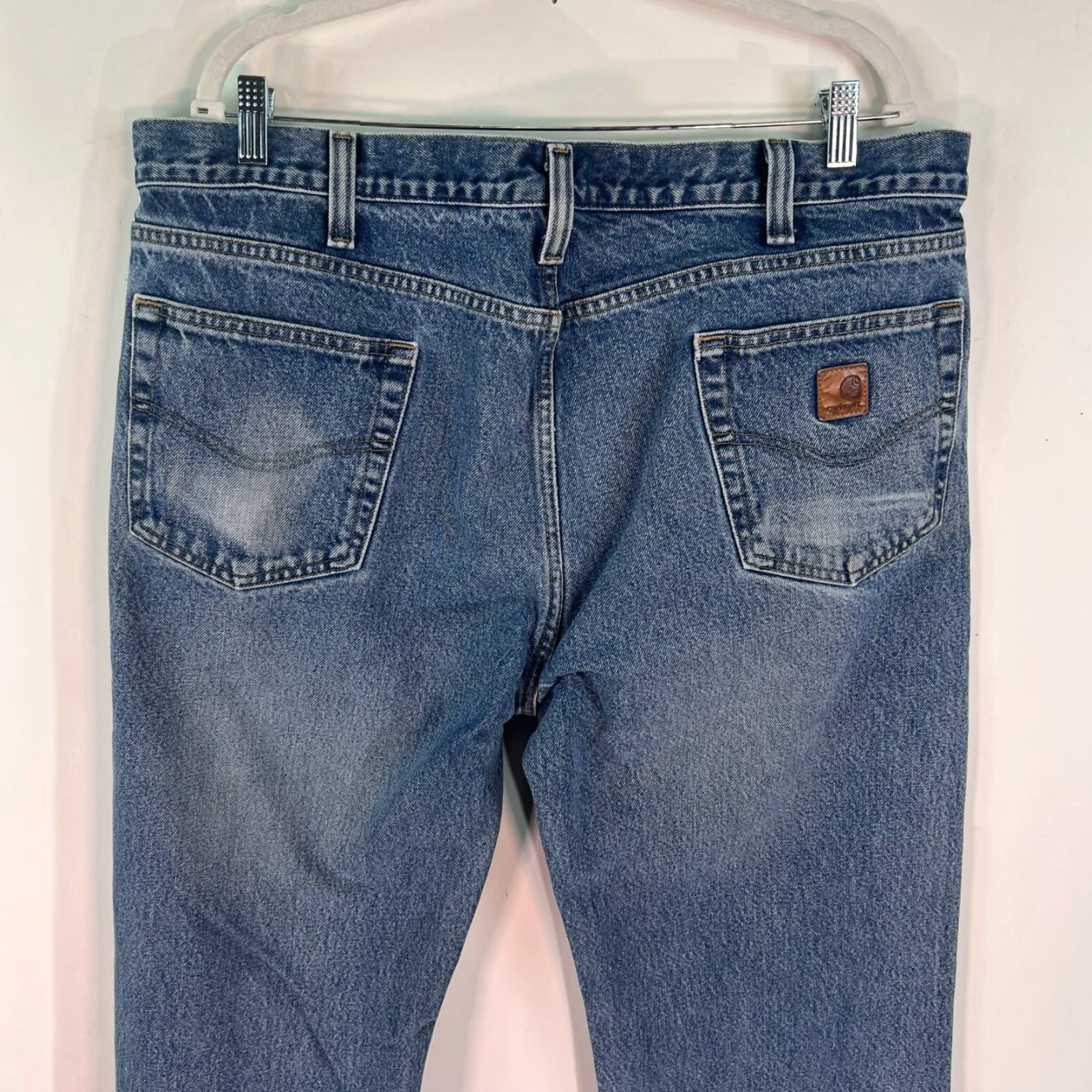 Carhartt Carhartt Pants Mens 40 Blue Relaxed Fit Dungaree Work Wear Outdoor 40x30 Size US 40 / EU 56 - 6 Thumbnail