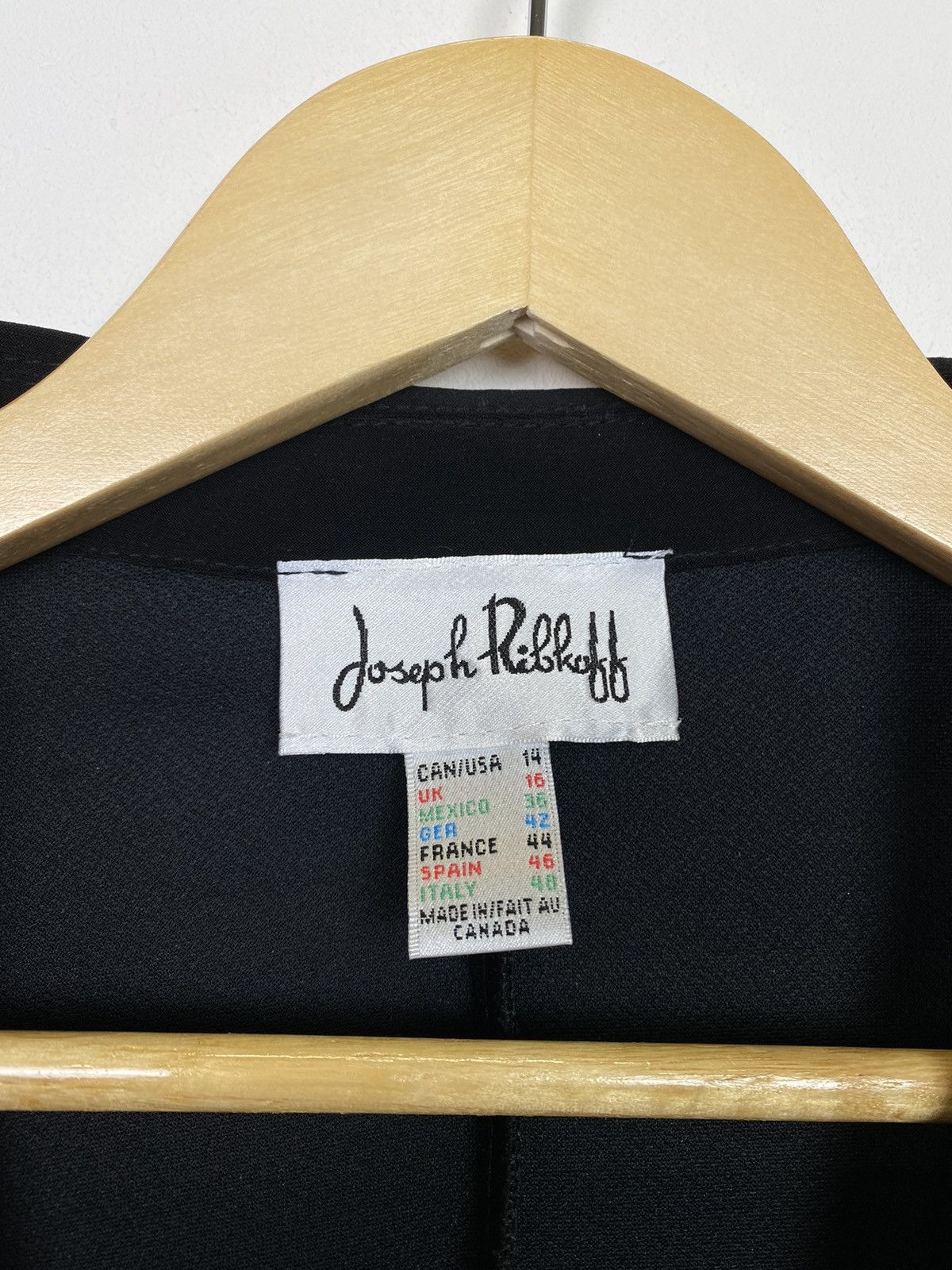 Joseph Ribkoff Vintage Joseph Ribkoff Ladies Blazer Jacket Size US 14 Black Size XL / US 12-14 / IT 48-50 - 3 Thumbnail
