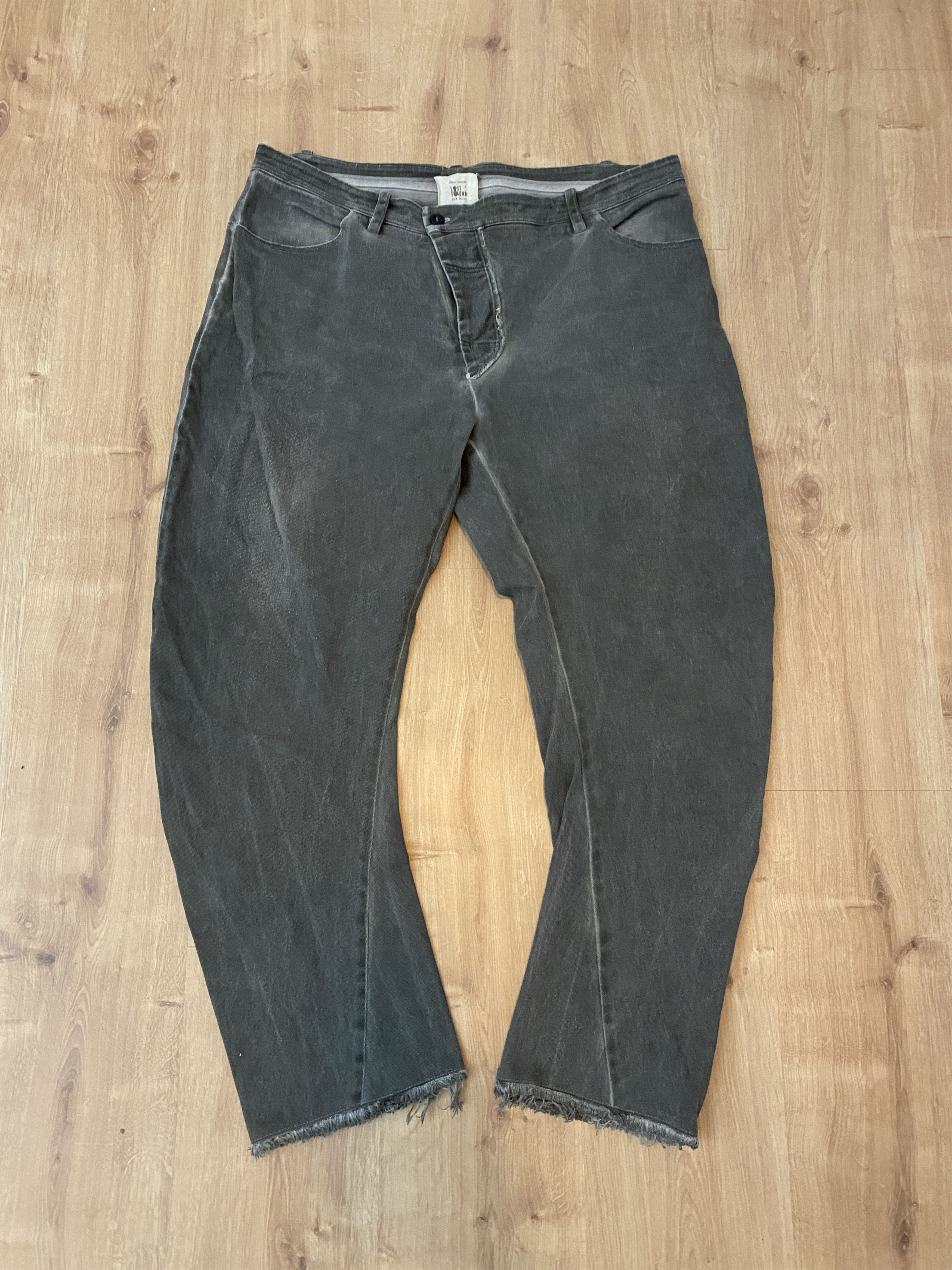 Lost & Found Ria Dunn Lost & Found Ria Dunn Rooms XL Gray Bias cut frayed denim Size US 38 / EU 54 - 1 Thumbnail