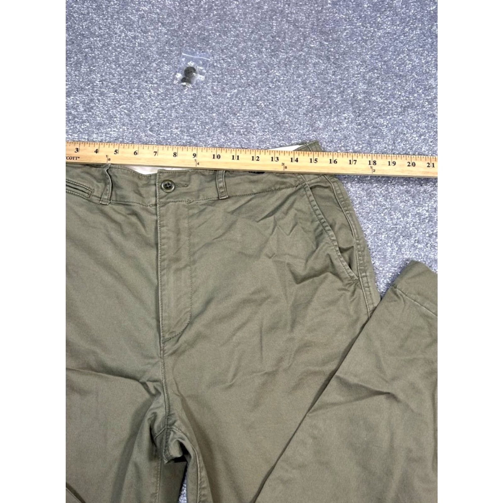 Polo Ralph Lauren Polo Ralph Lauren Cropped Pants Women 10 Green Cotton Stretch High Rise Wide Leg Size 32" / US 10 / IT 46 - 3 Thumbnail