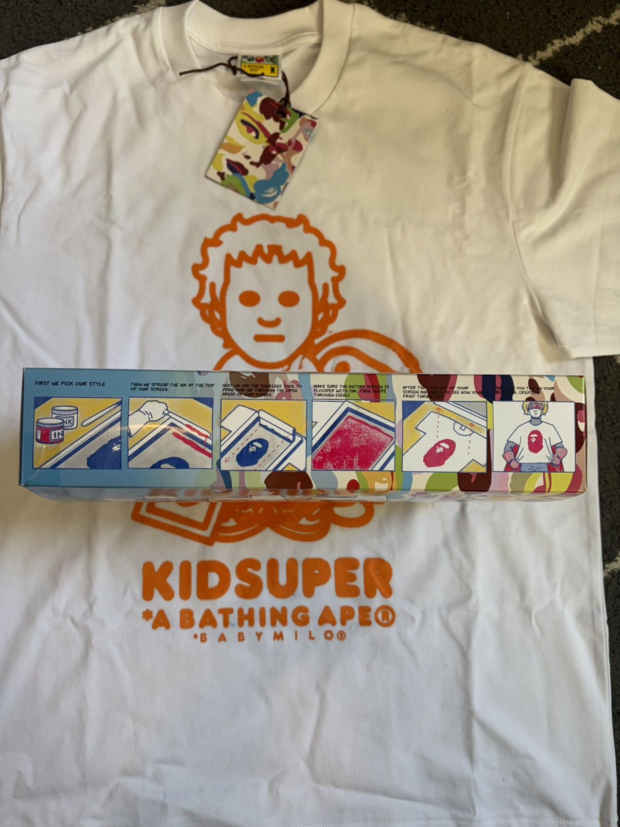 Bape BAPE x KidSuper Custom 1/1 Tee T Shirt Cereal Box Size US M / EU 48-50 / 2 - 7 Thumbnail