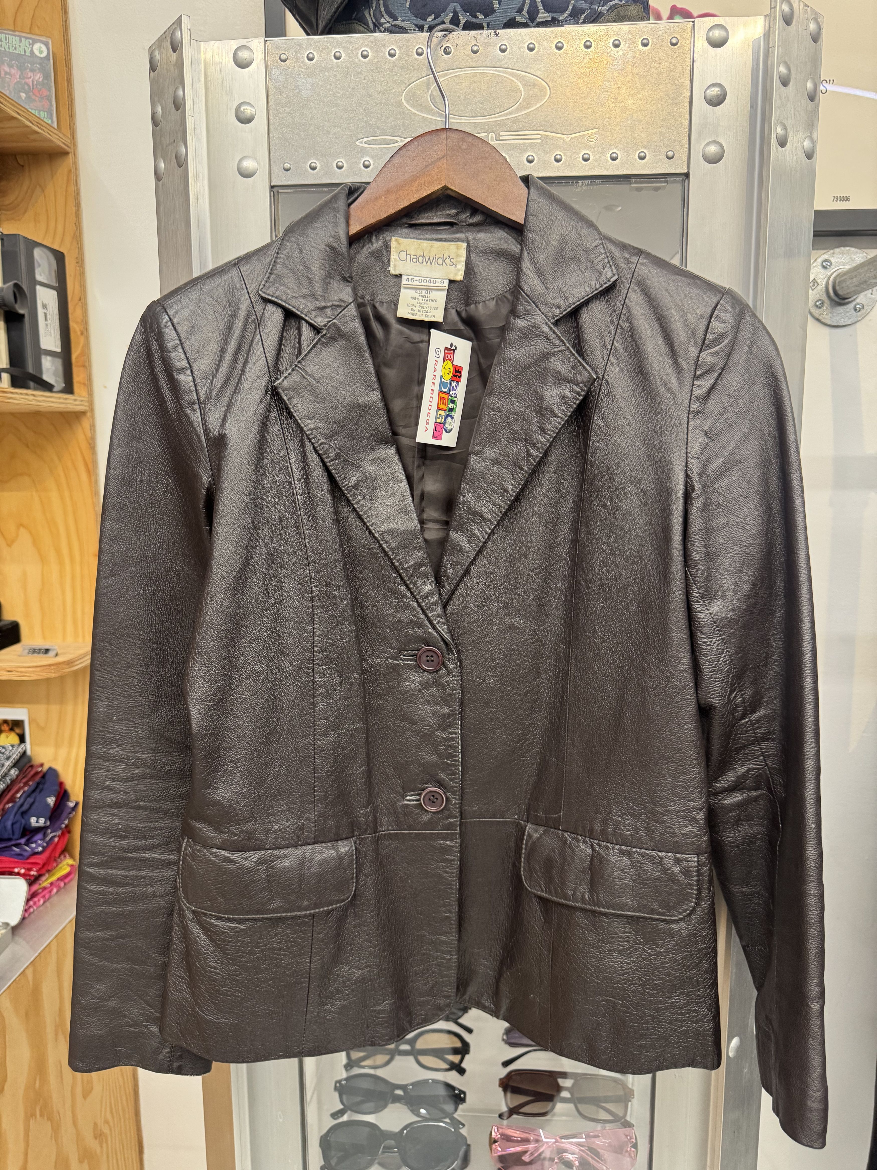 Other Vintage Leather Blazer Size S / US 4 / IT 40 - 1 Thumbnail