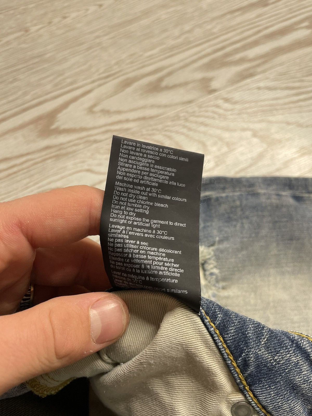 Represent Clo. Represent Underwear Denim Shorts Size US 33 - 11 Thumbnail