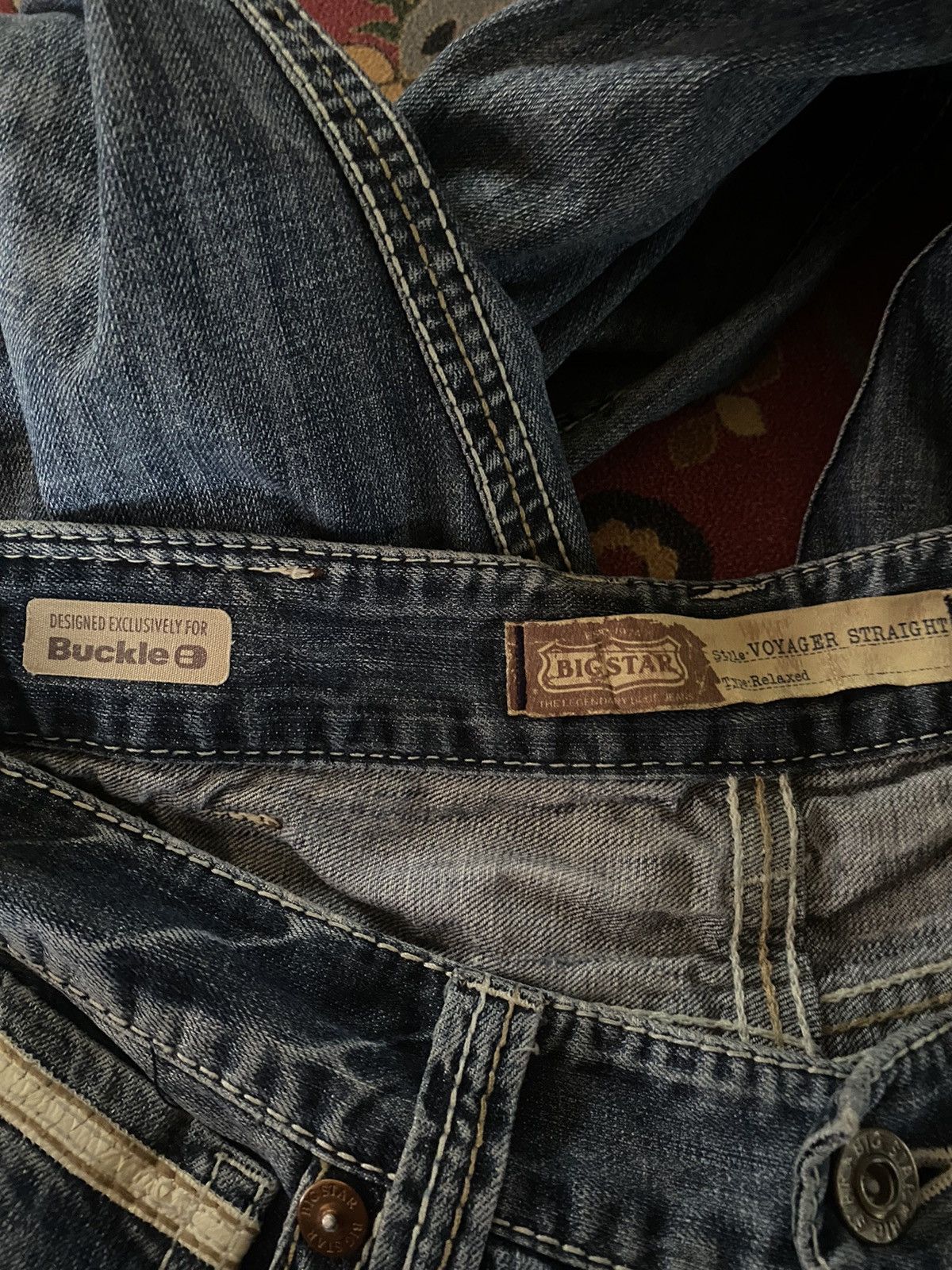 Affliction × Big Star × Vintage Vintage Big Star Distressed Bootcut Denim Size US 33 - 11 Thumbnail