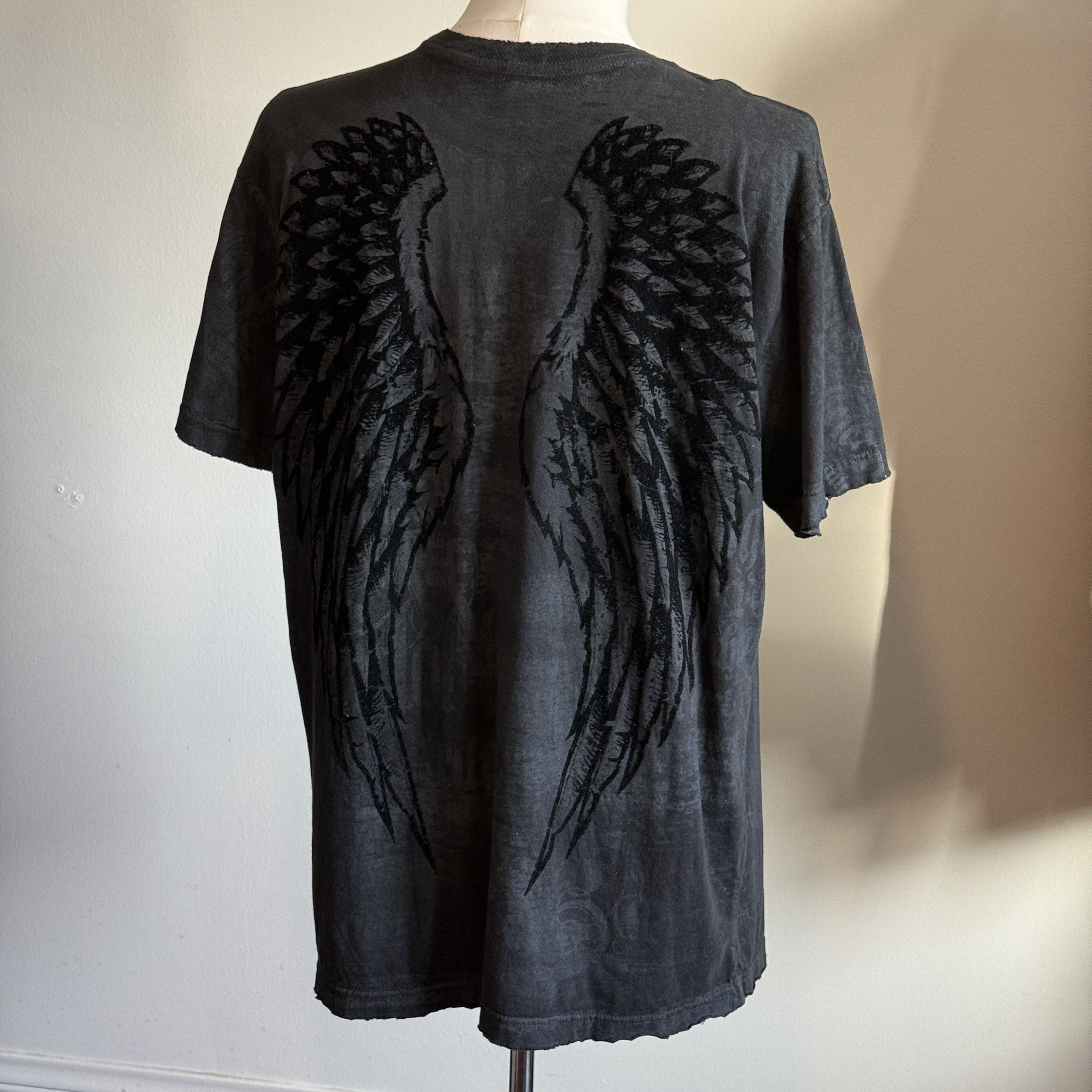 Affliction Affliction LA Y2K Rare Gothic Angel Wings & Winged Lions Size US XXL / EU 58 / 5 - 2 Thumbnail