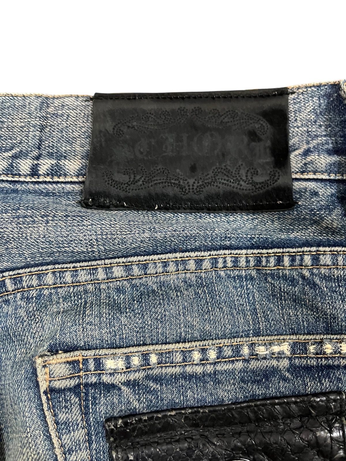 5351 POUR LES HOMMES Vintage Schorl by Kazuhisa komura Mudwash Distressed Denim Size US 32 / EU 48 - 11 Thumbnail