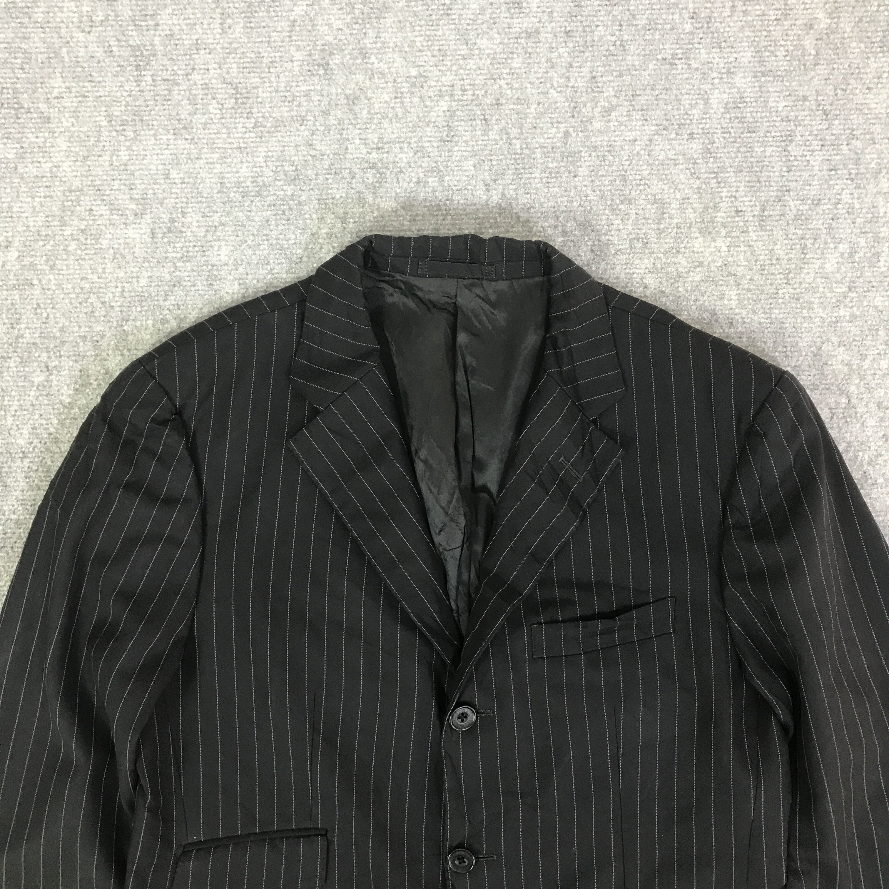 Burberry BURBERRY STRIPED BLACK LABEL BLAZER COAT JACKET K126B10 Size US L / EU 52-54 / 3 - 2 Thumbnail