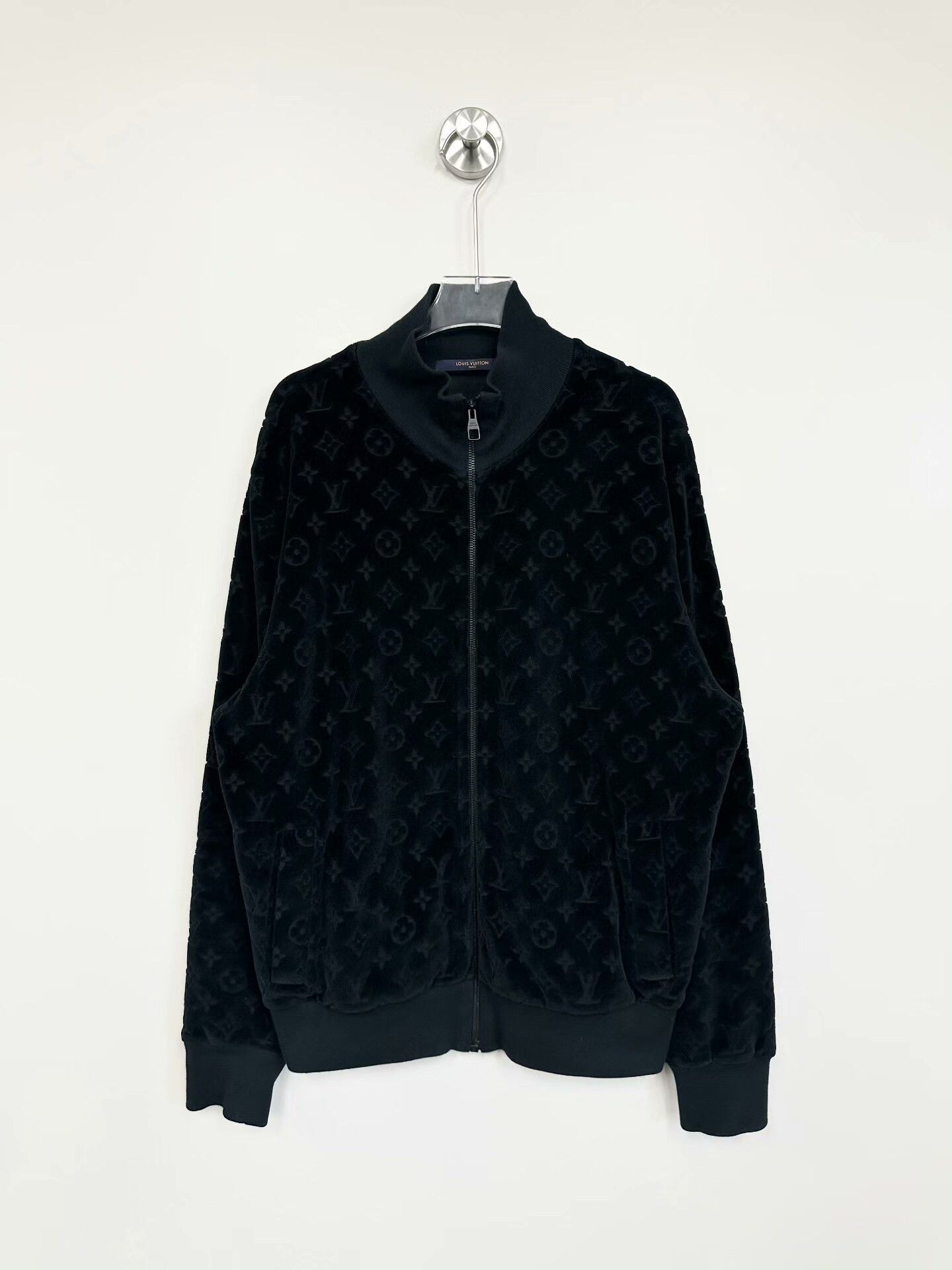 Louis Vuitton Louis Vuitton Black Velvet Zip Jacket Size US L / EU 52-54 / 3 - 1 Thumbnail