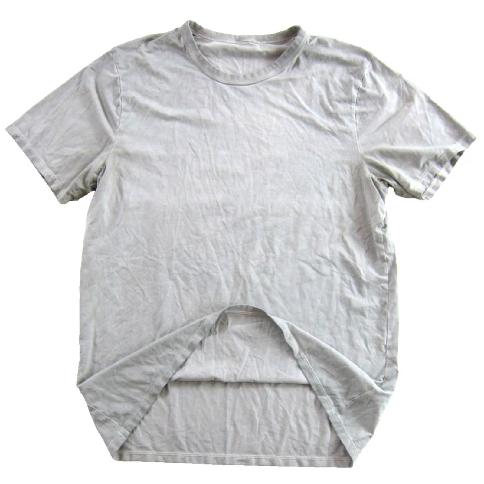 Lululemon Lululemon Grey Washed Look Soft Cotton Crew Neck Short Sleeve T-Shirt Men Medium Size US M / EU 48-50 / 2 - 3 Thumbnail