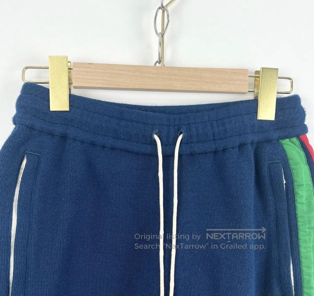 Gucci Blue Colorblock Striped Drawstring Shorts. Size US 30 / EU 46 - 4 Thumbnail