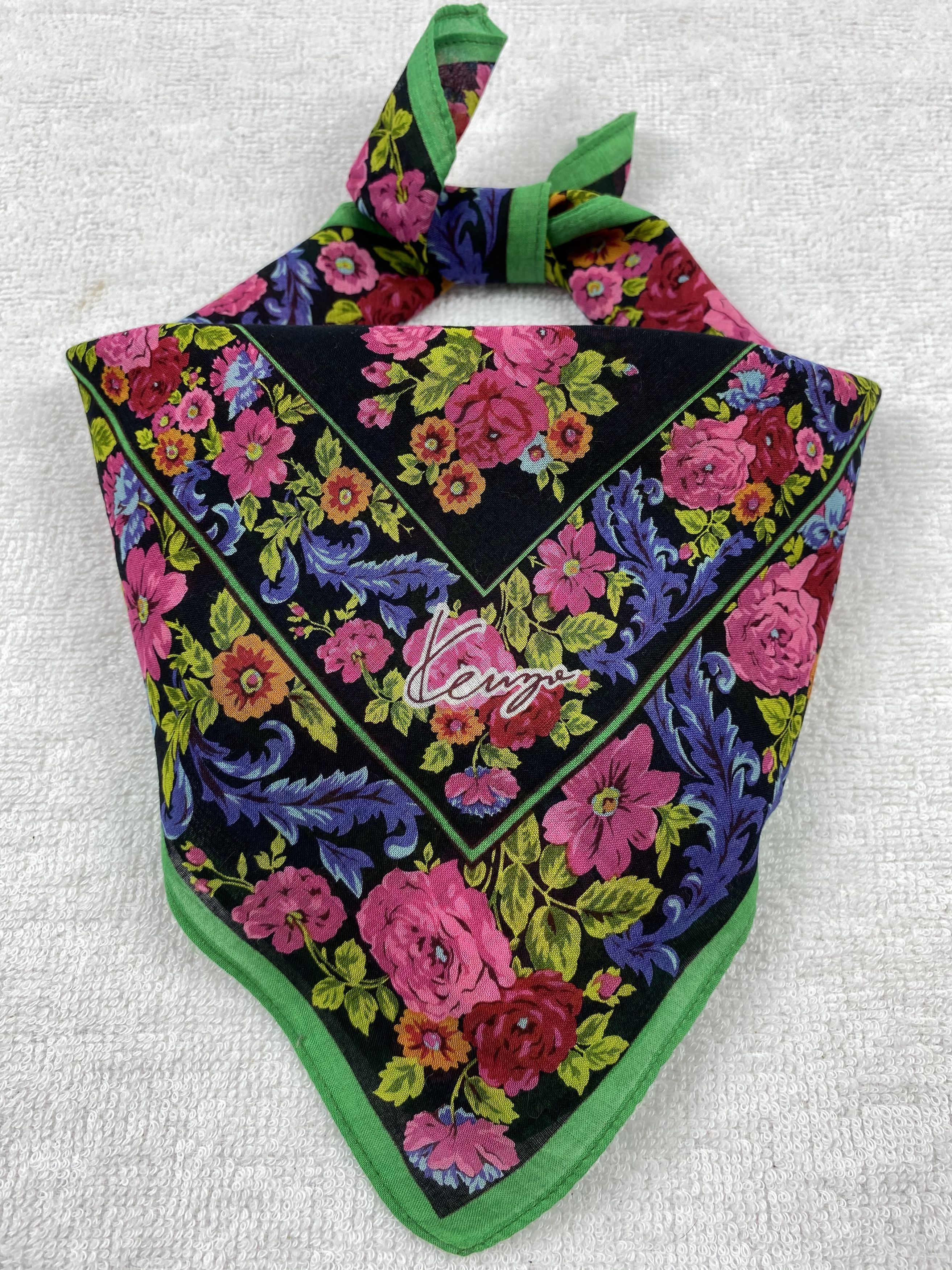 Kenzo × Vintage Kenzo Floral Handkerchief / Bandana / Neckerchief Size ONE SIZE - 1 Thumbnail