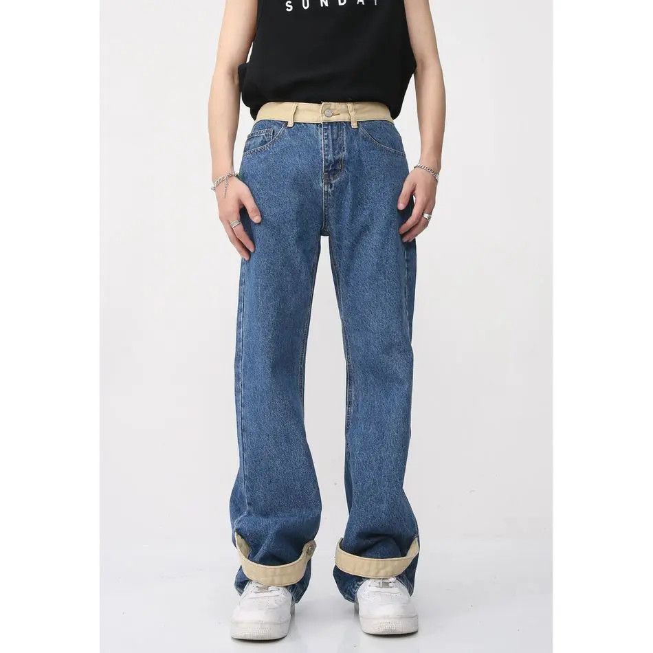 Japanese Brand Retro straight leg casual loose slightly flared jeans Size US 32 / EU 48 - 2 Thumbnail