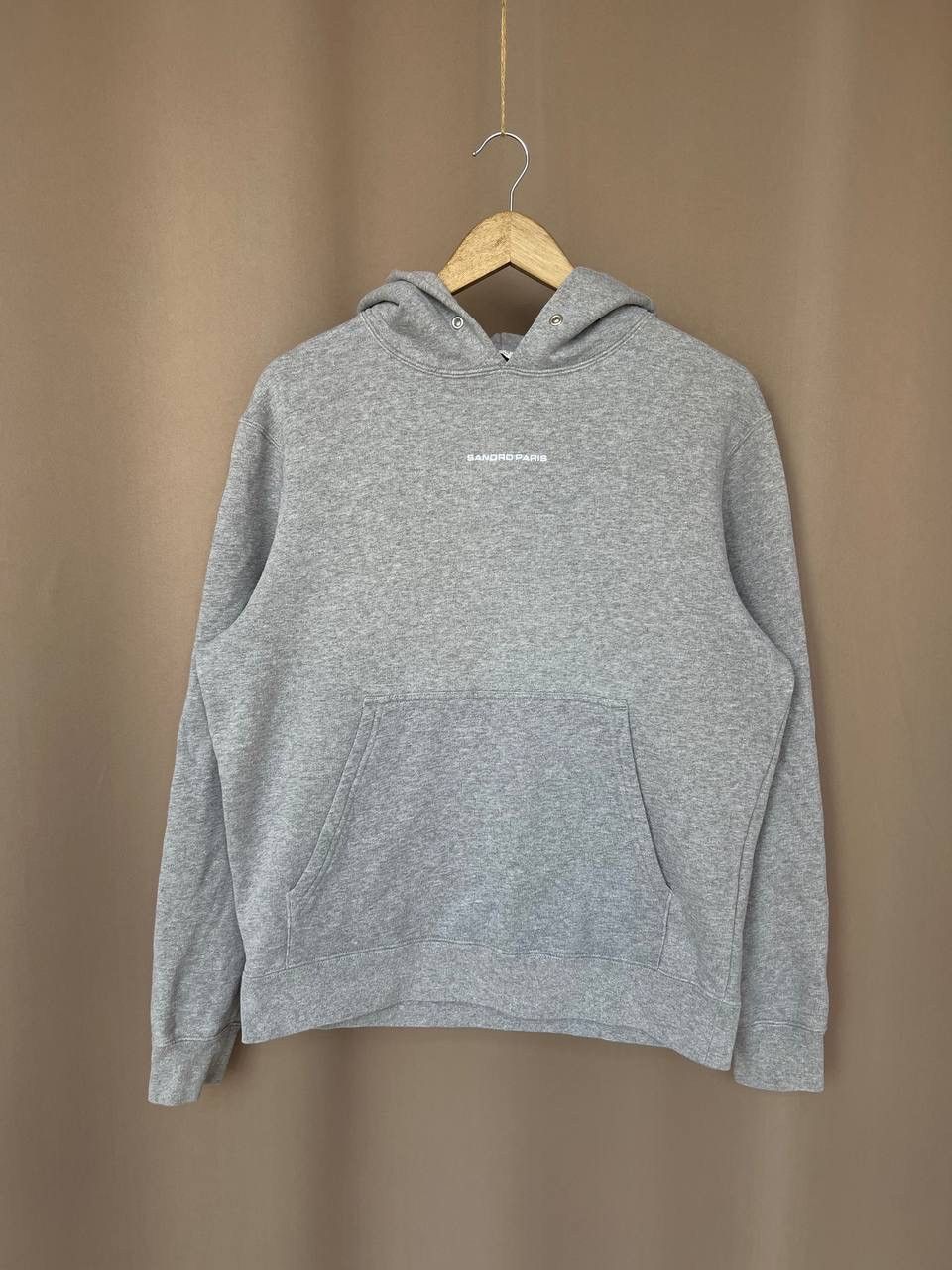 Sandro Sandro Paris Logo Hoodie Mens Size S Collared Sweatshirt Size US S / EU 44-46 / 1 - 1 Thumbnail