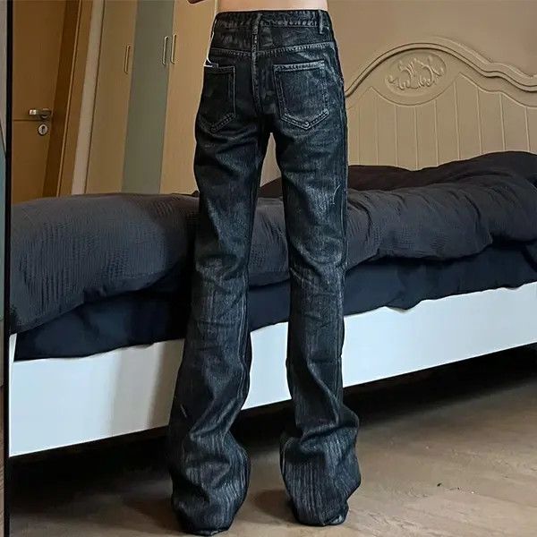 VIBE distressed fade flared jeans Size US 34 / EU 50 - 2 Thumbnail