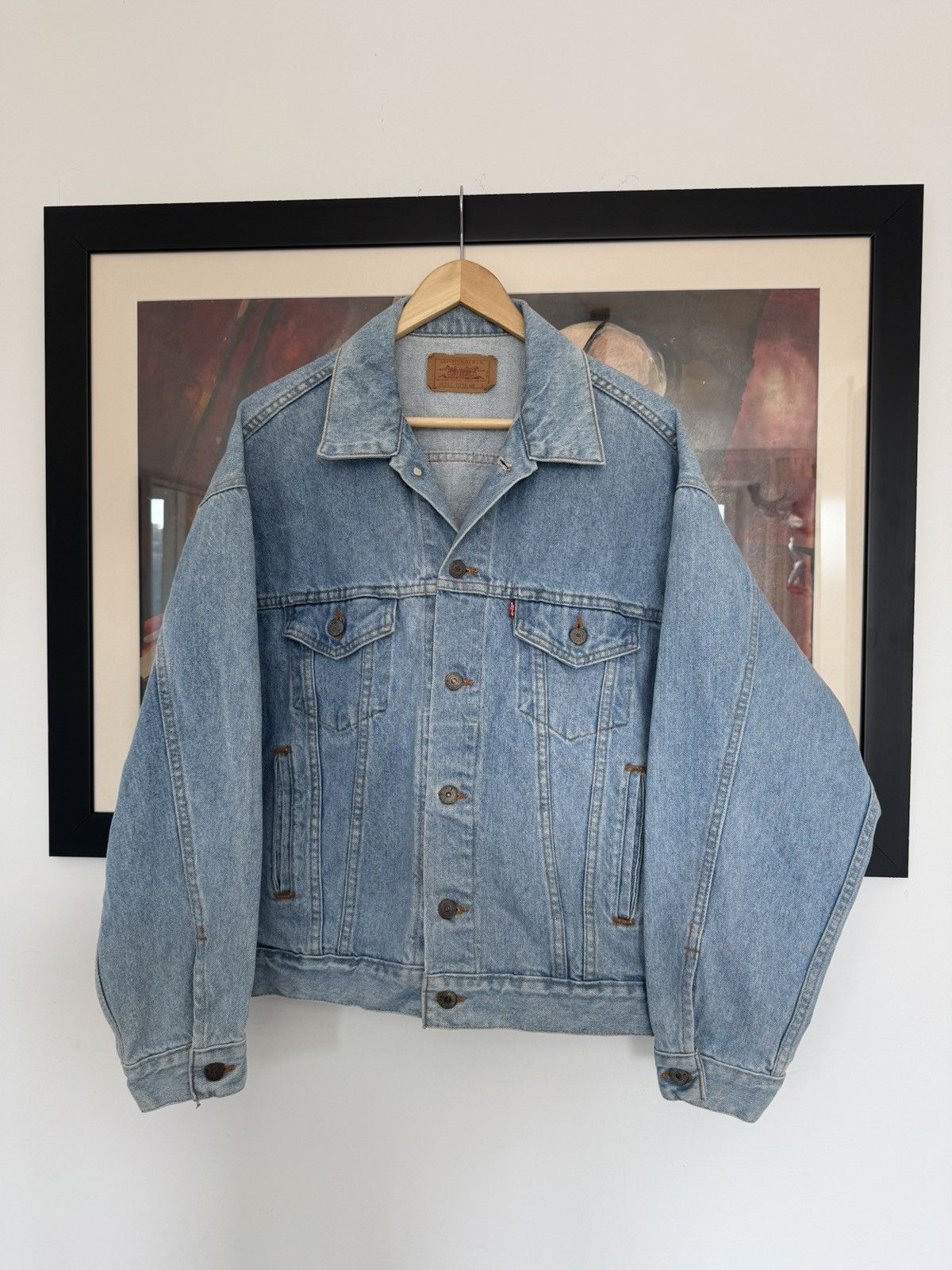 Levi's Levis Vintage Denim Trucker Jacket 70507 90s Made In USA Size US L / EU 52-54 / 3 - 1 Thumbnail