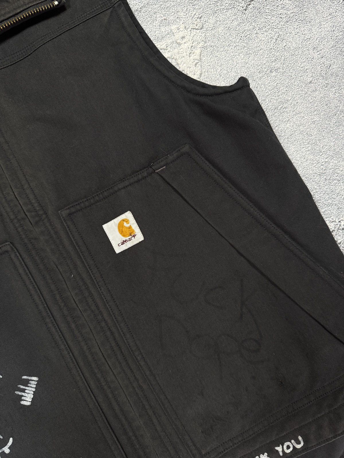 Carhartt Carhartt Custom Quick Duck Black Workwear Vest Size US M / EU 48-50 / 2 - 5 Thumbnail